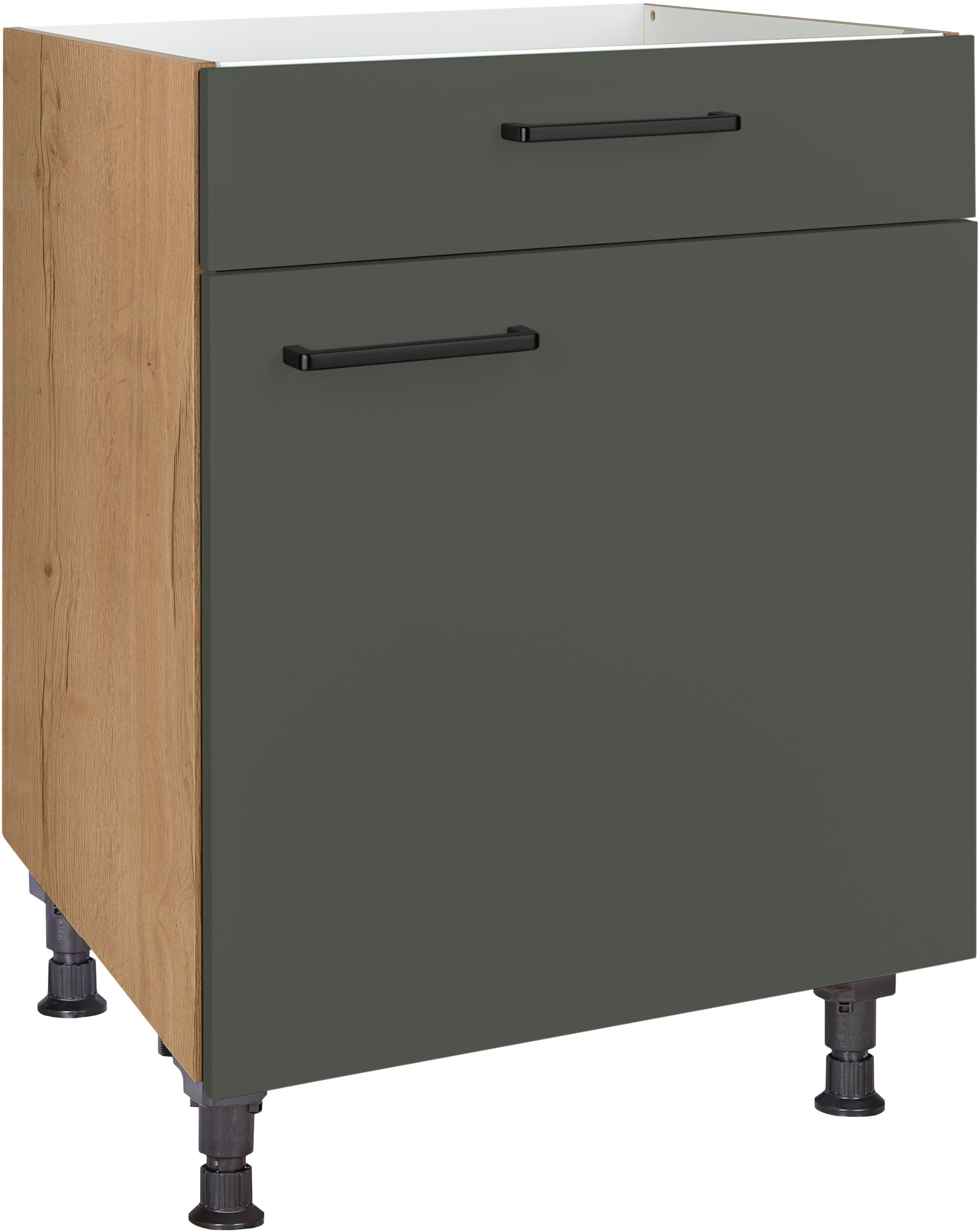 nobilia® Kochfeldumbauschrank "Easytouch", mit Schukasten und Tür, Ausrichtung wählbar vormontiert, Breite 60 cm
