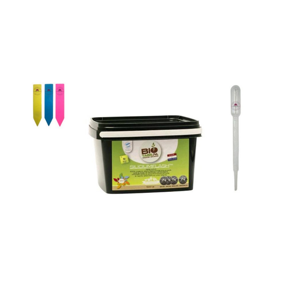 BIOTABS.NL Pflanzendünger BioTabs Silicium Flash, Silicium Flash 1,25kg inkl. Zubehör, Granulat, 1,25kg Größe