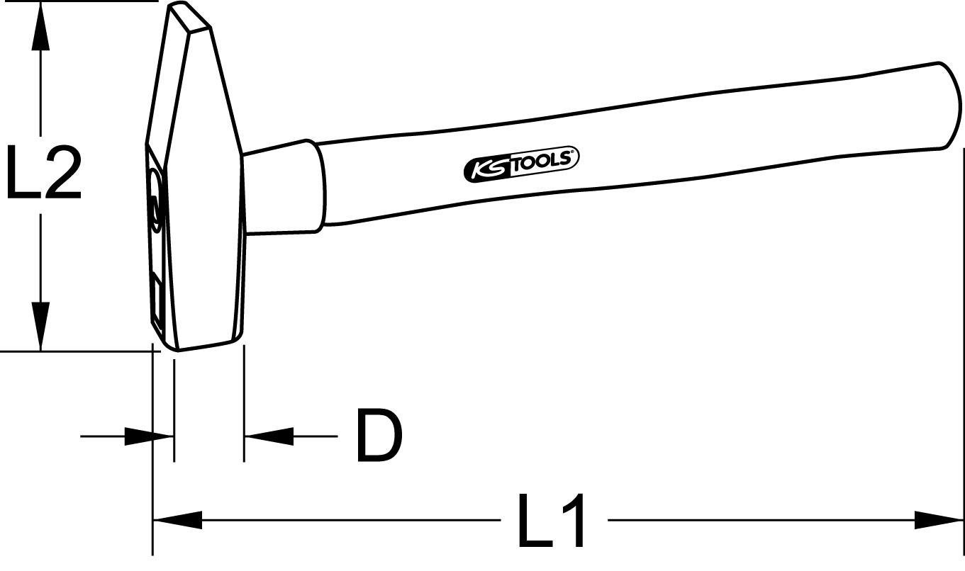 Thumbnail - KS Tools Vorschlaghammer Vorschlaghammer, 8000g