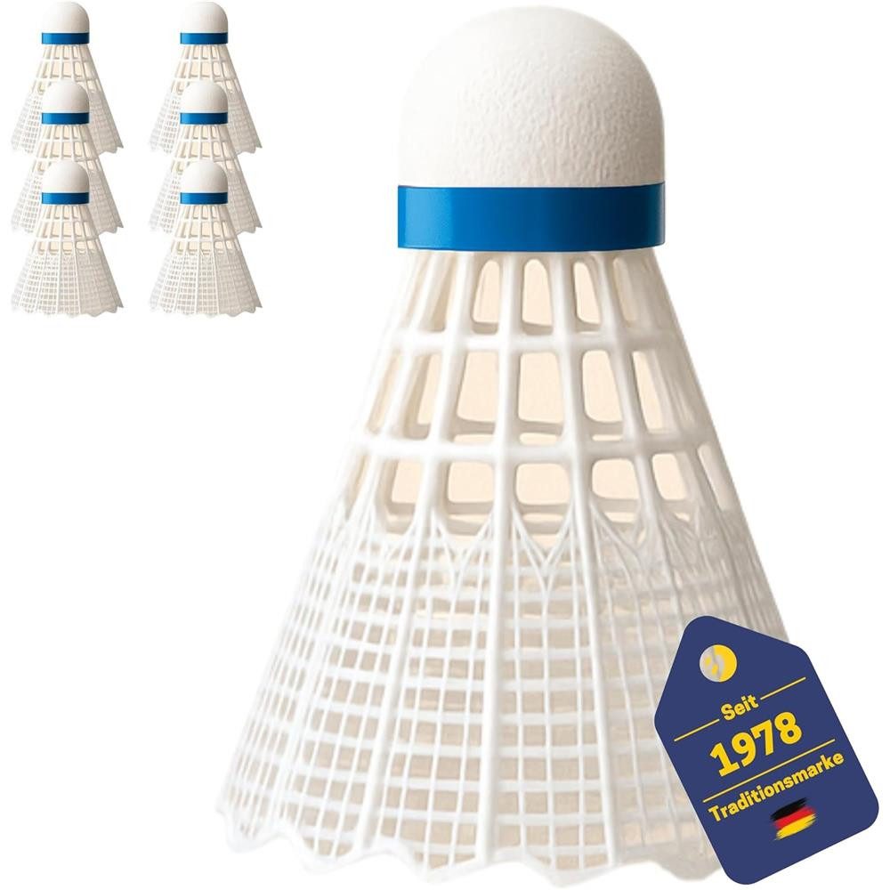 Best Sporting Federball Federbälle Medium 6er-Set aus Nylon mit Korkkopf