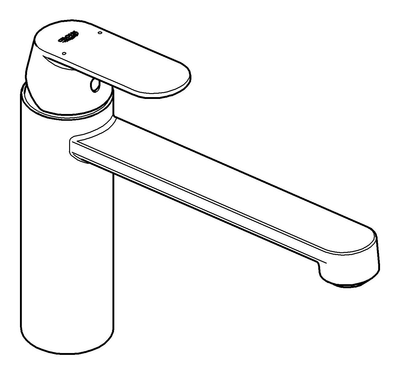 Grohe Küchenarmatur Eurosmart Cosmopolitan Einhand-Spültischbatterie mittelhoher Auslauf