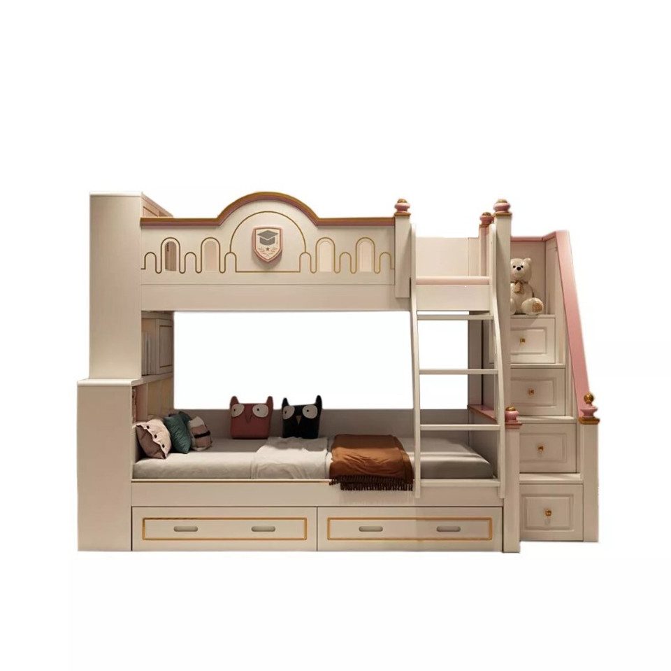 JVmoebel Etagenbett Kinderbett Etagenbett Jugendbett Hochbett Bett Kinderzimmer Sofort (Etagenbett), Made in Europa