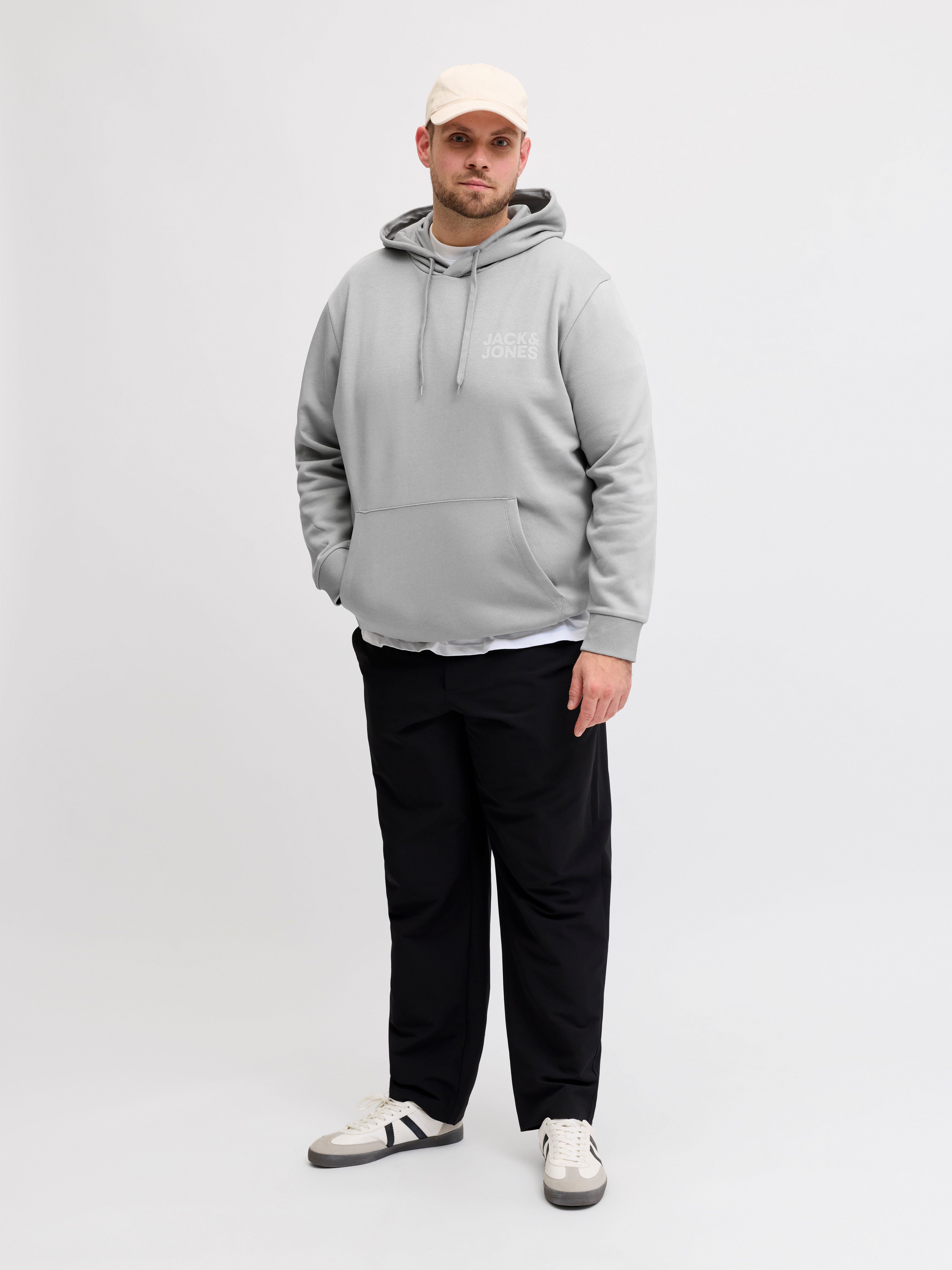 Jack & Jones PlusSize Kapuzensweatshirt JJECORP LOGO SWEAT HOOD NOOS PLS Baumwollmischung, regular fit