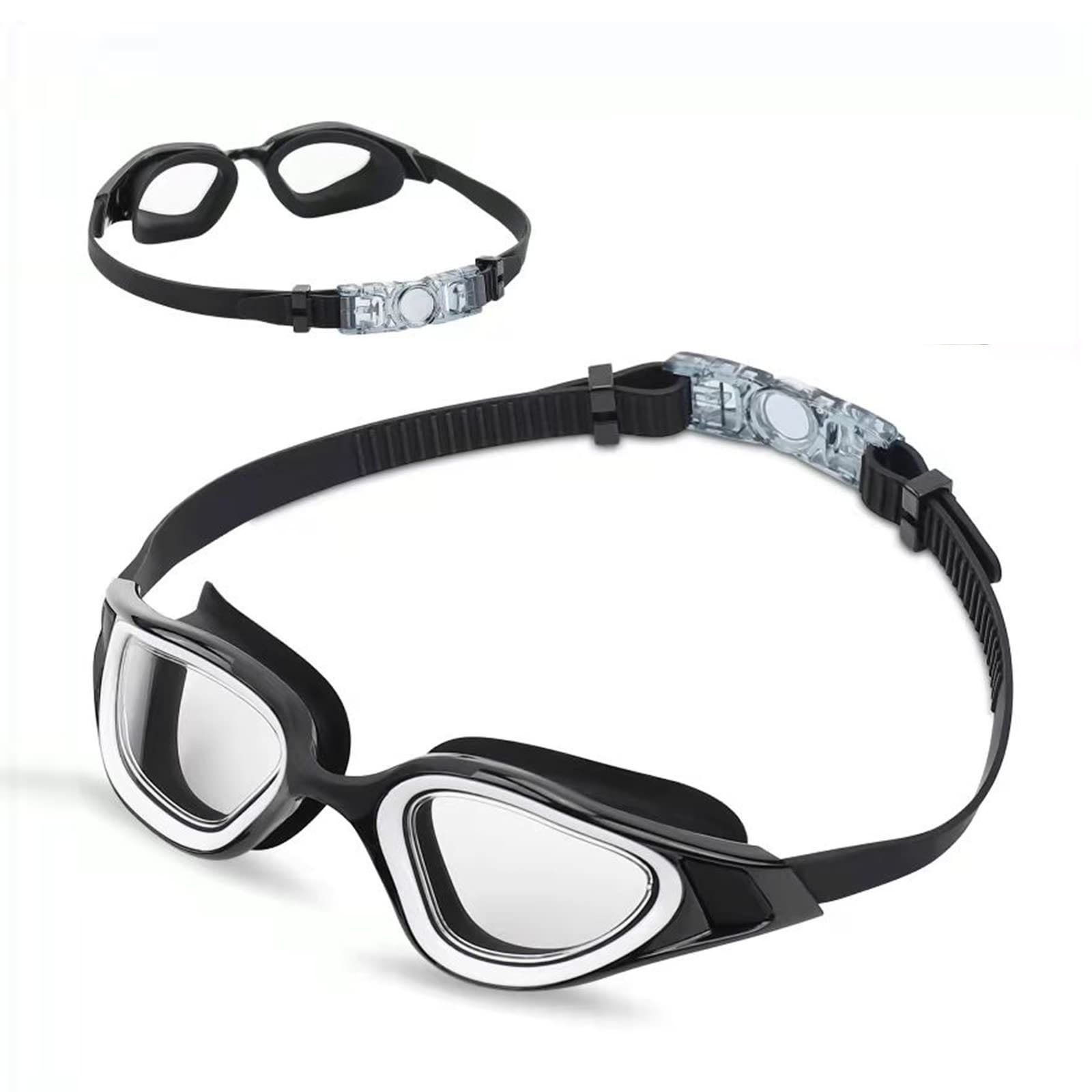 Unisex Erwachsene Taucherbrille Schwimmbrille Einstellbar UV-Schutz Antibeschlag 