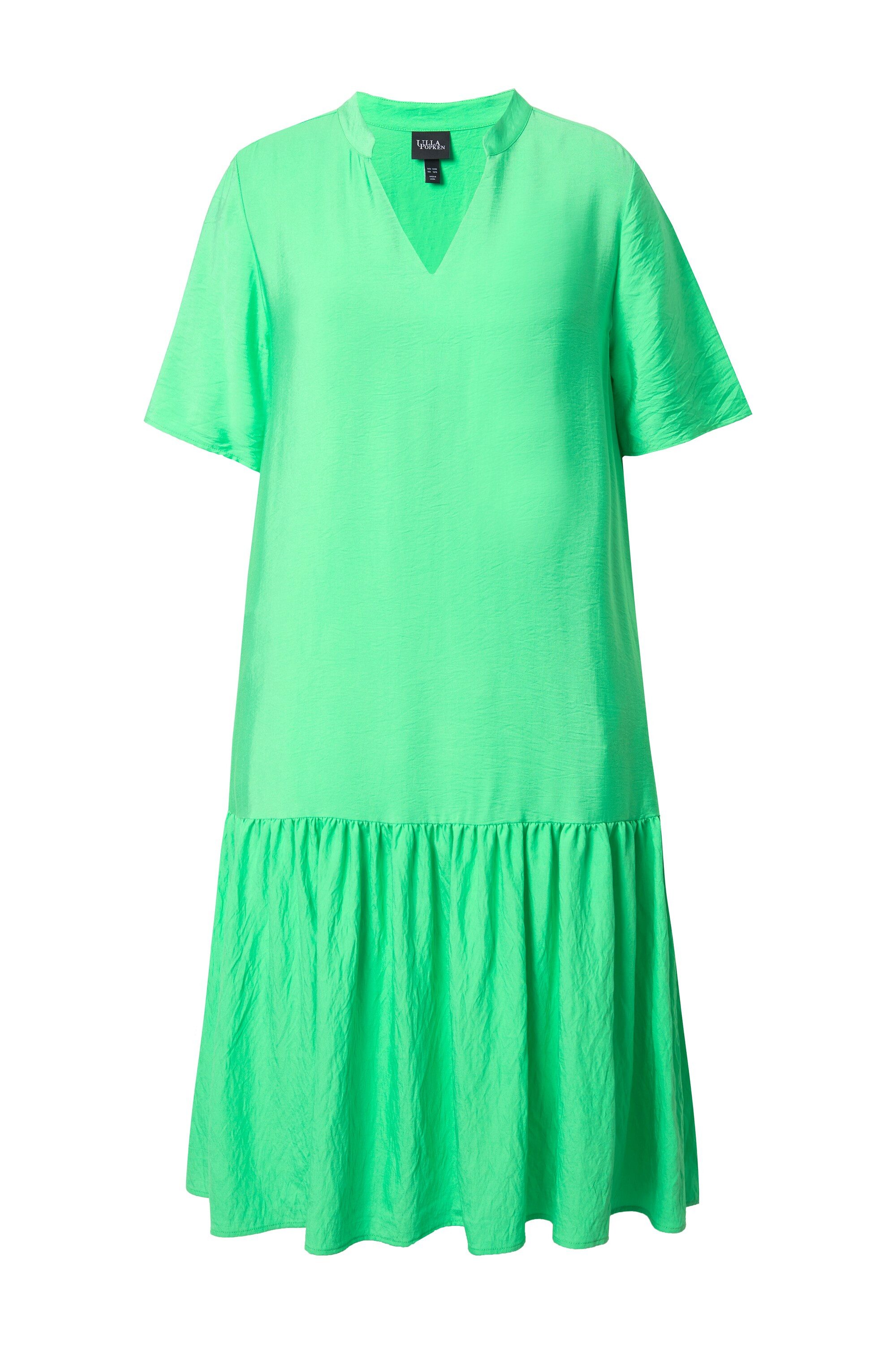 Ulla Popken Midikleid Midikleid Volantsaum A-Linie günstig online kaufen