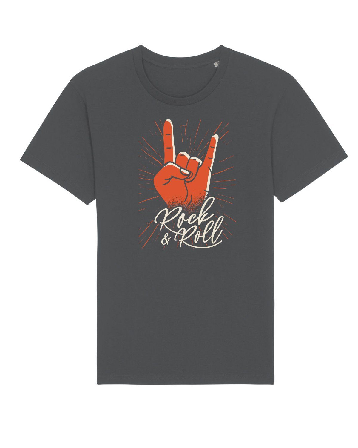 Apparel wat? Print-Shirt Rock'n'Roll antrazit (1-tlg)
