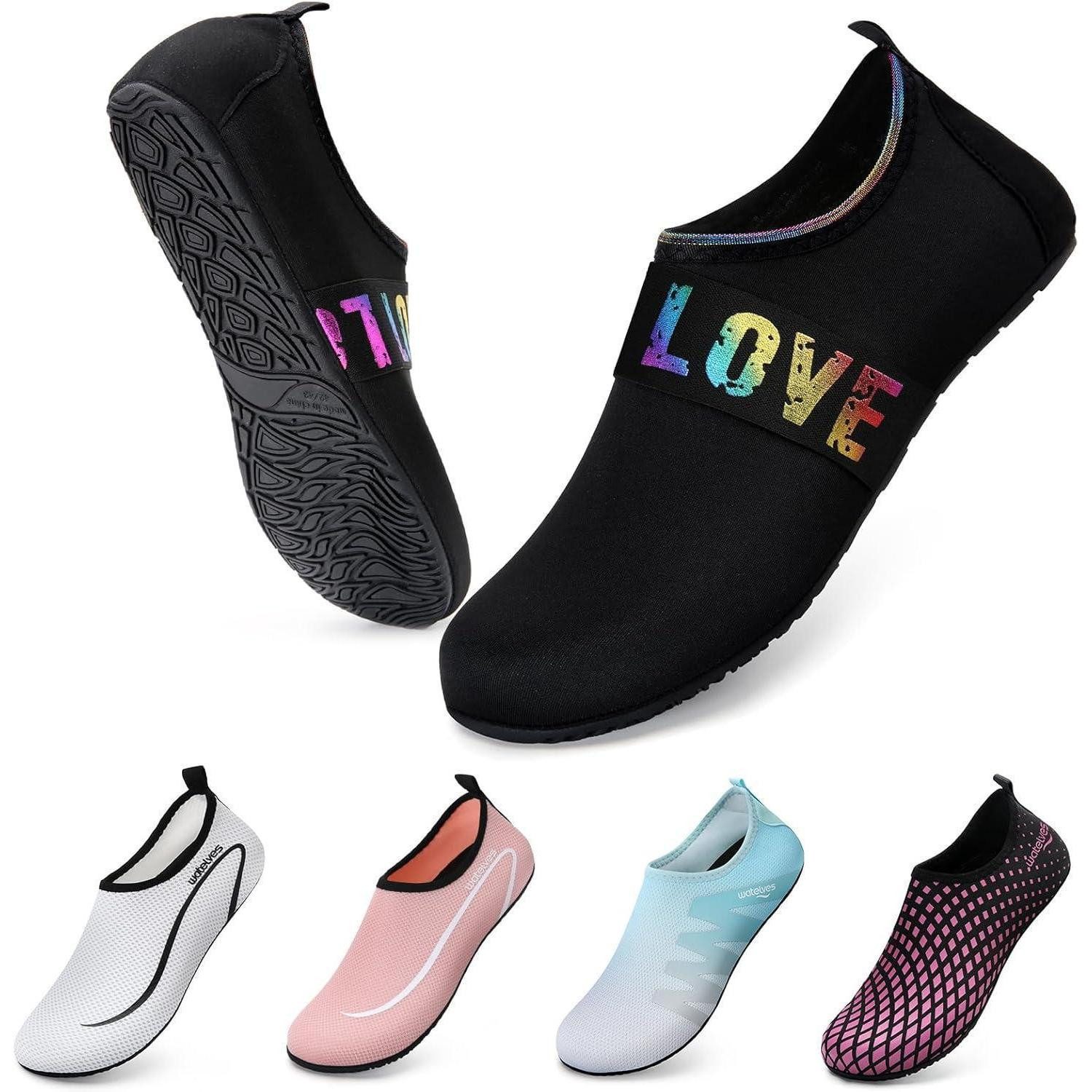 LuxusKollektion Wasserschuhe Badeschuhe Aquaschuhe Strandschuhe 46 47 EU A Bunte Love Wasserschuh