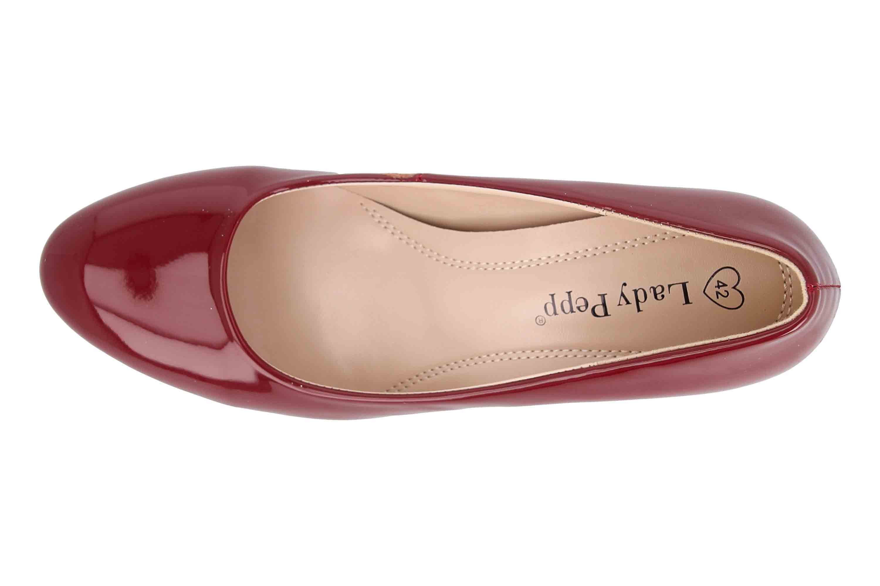 LadyPepp 2GY0211501 Burgundy Patent Pumps
