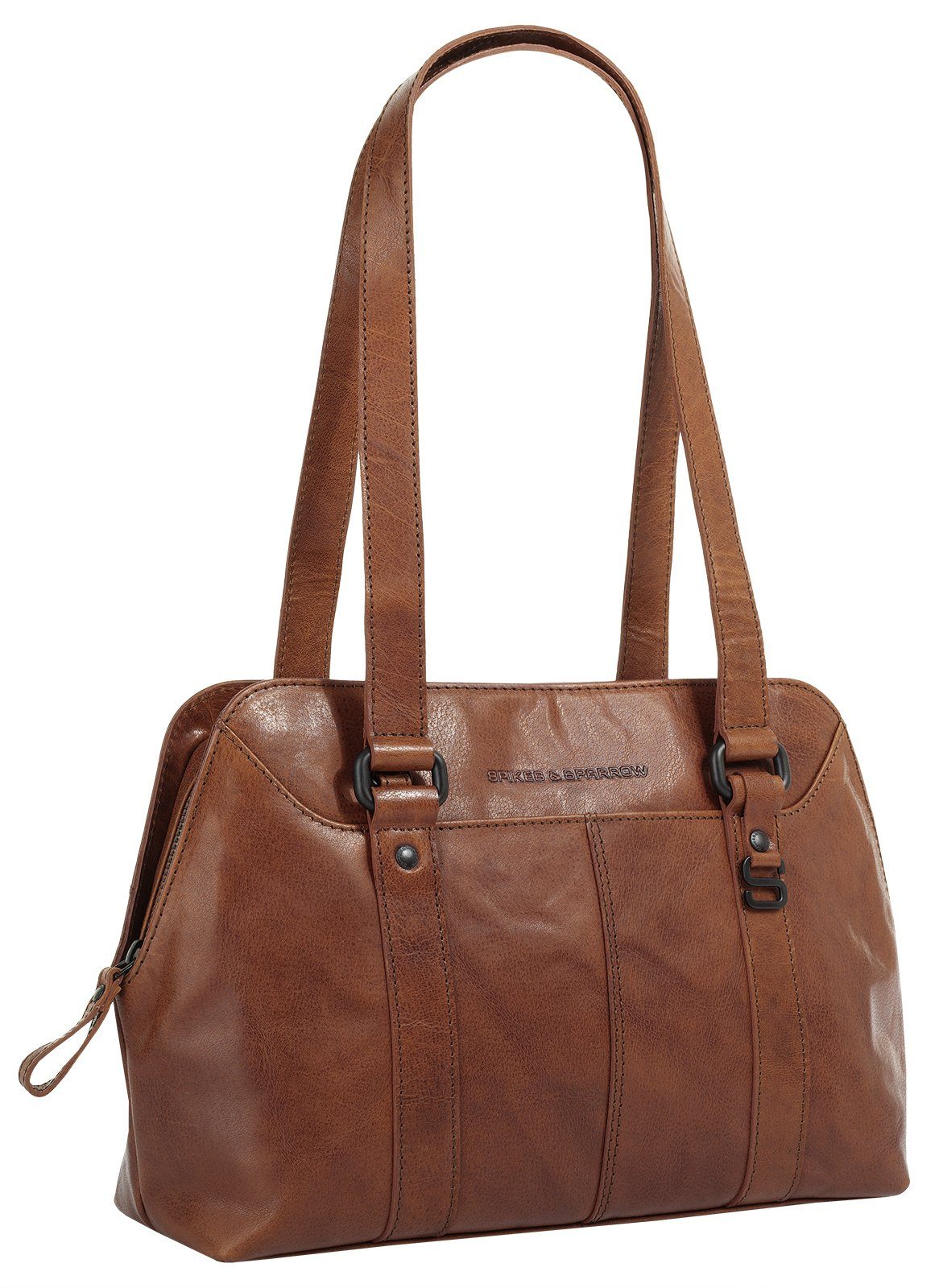 Spikes & Sparrow Henkeltasche, echt Leder günstig online kaufen