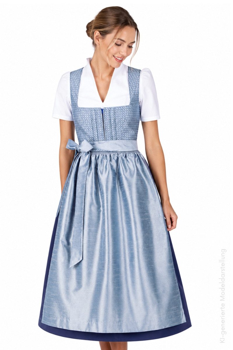 Spieth & Wensky Dirndl Dirndl lang 2tlg. - KITZ - blau