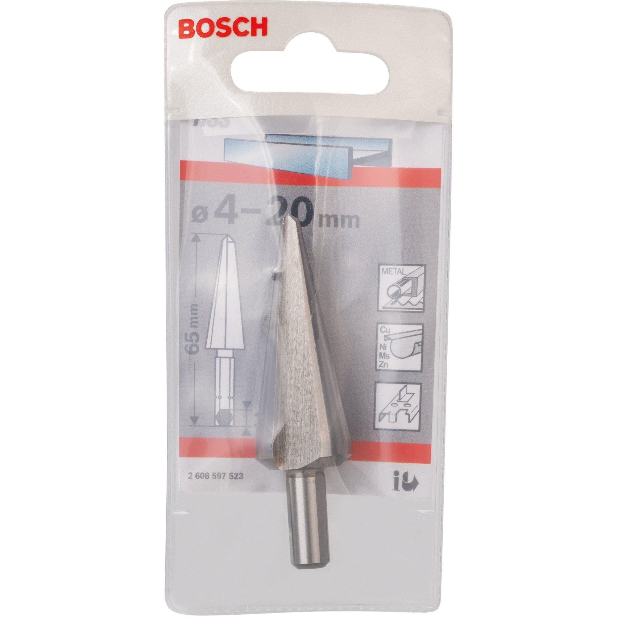 Bohrer- Professional 4mm und - Bitset Ø HSS-Blechschälbohrer, Bosch BOSCH