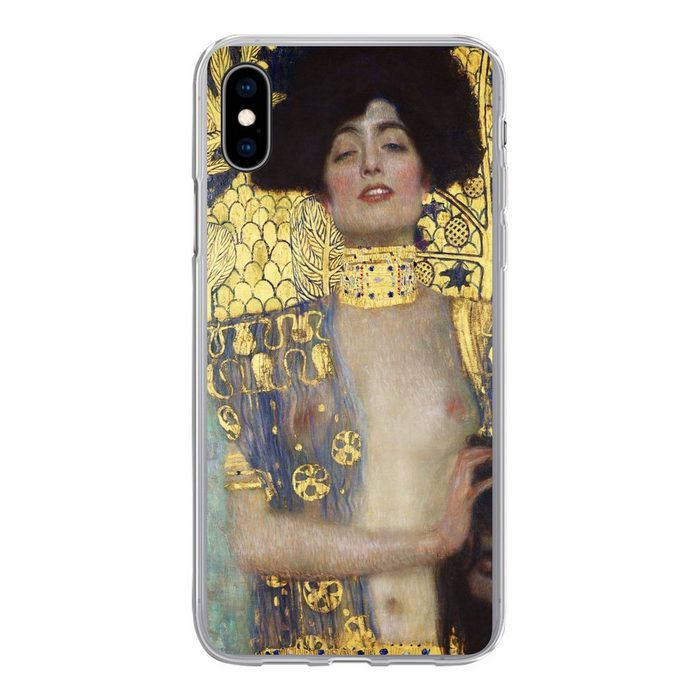 MuchoWow Handyhülle Judith - Gustav Klimt Handyhülle Apple iPhone Xs Smartphone-Bumper Print Handy
