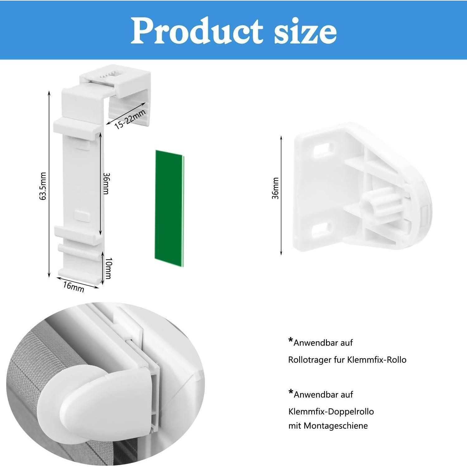 LuxusKollektion Jalousie Klemmfix Halterung 8 Stk Klemmhalter lang für Klem günstig online kaufen