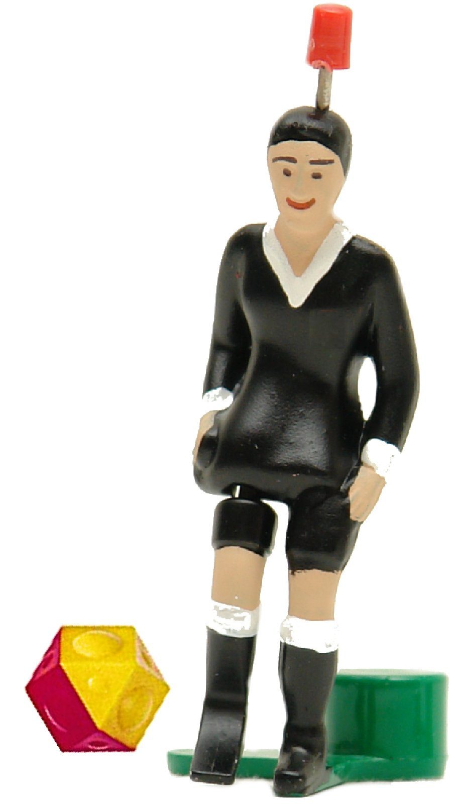 Tipp-Kick Tischfußballspiel Linienrichter Schiri Figur Kicker Spieler mit Ball g/r LIMITED EDITION
