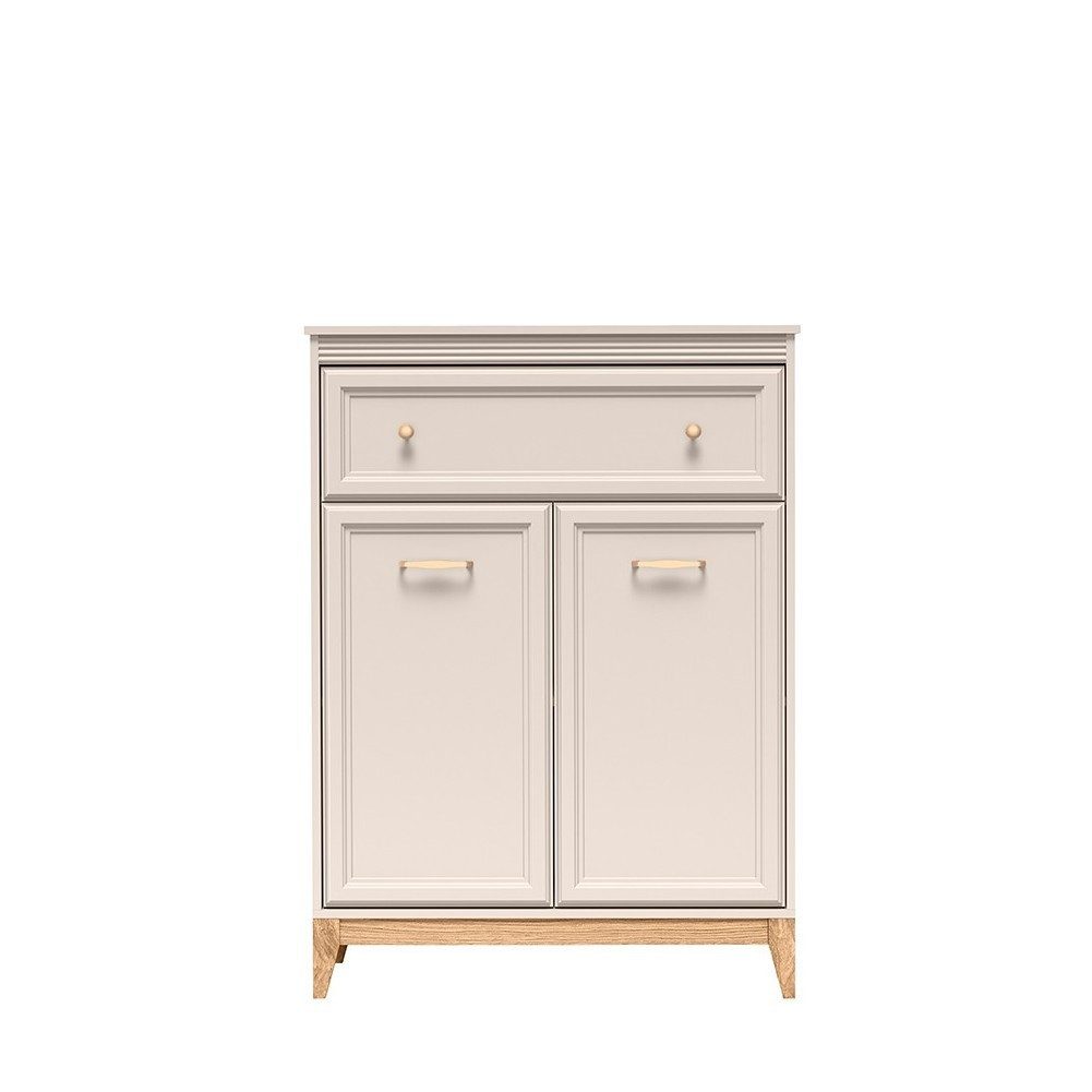 Masseno Kommode CUNEO 92 cm Sideboard mit 1 Schubladen und 2 Türen Kaschmir