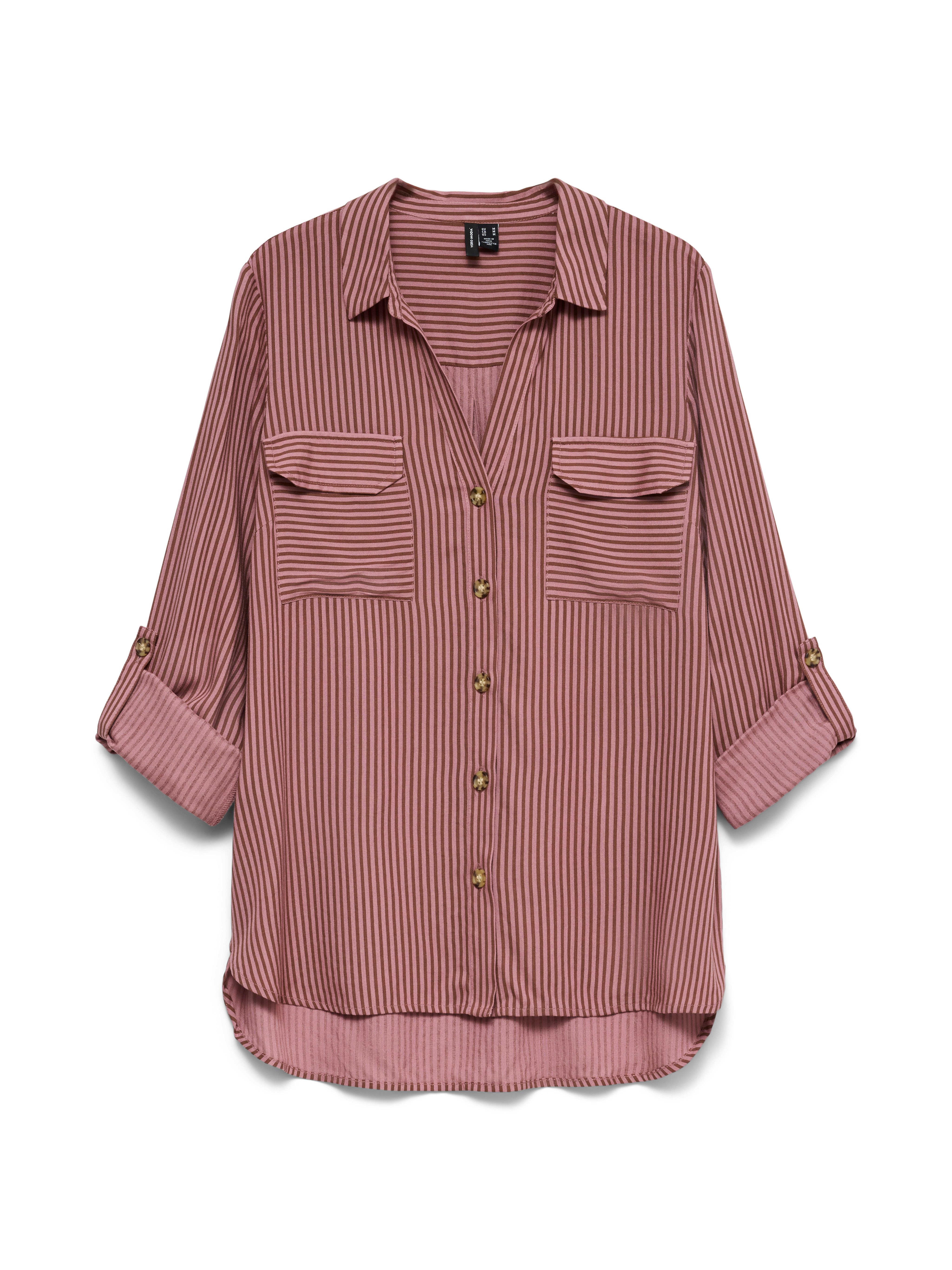 Vero Moda Hemdbluse VMBUMPY L/S SHIRT NEW WVN GA NOOS Viskose, regular fit