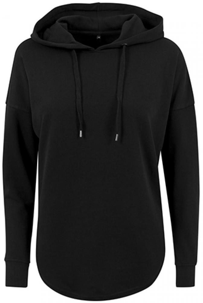 Build Your Brand Kapuzenpullover Damen Oversized Hoody / Modisch abgerundeter Saum
