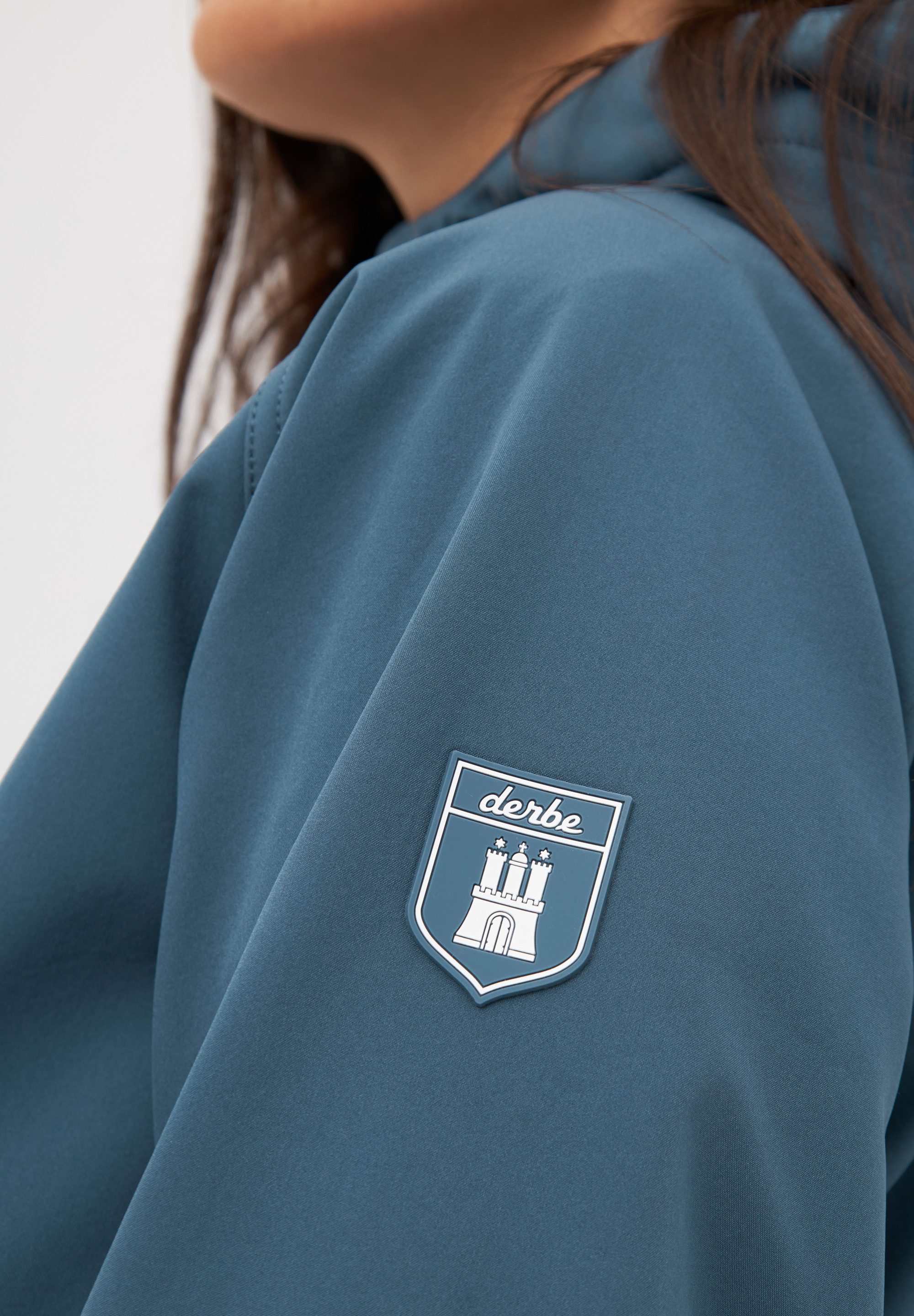 Derbe Softshelljacke Island Friese wasserabweisend, winddicht, Kapuze