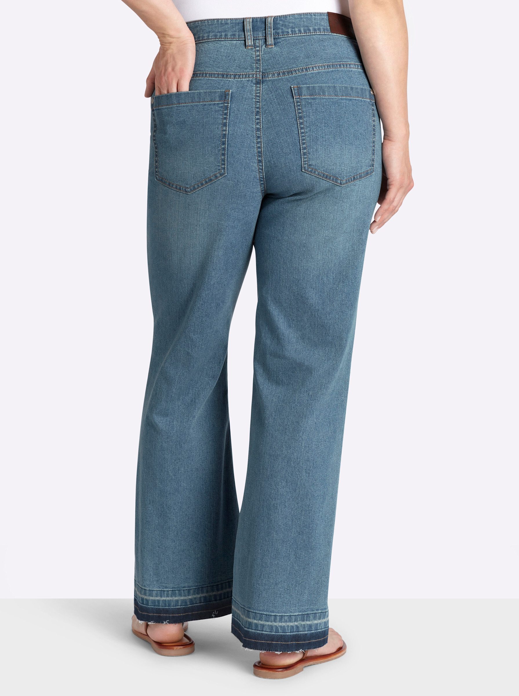 Sheego Bequeme Jeans Bootcut-Jeans normal