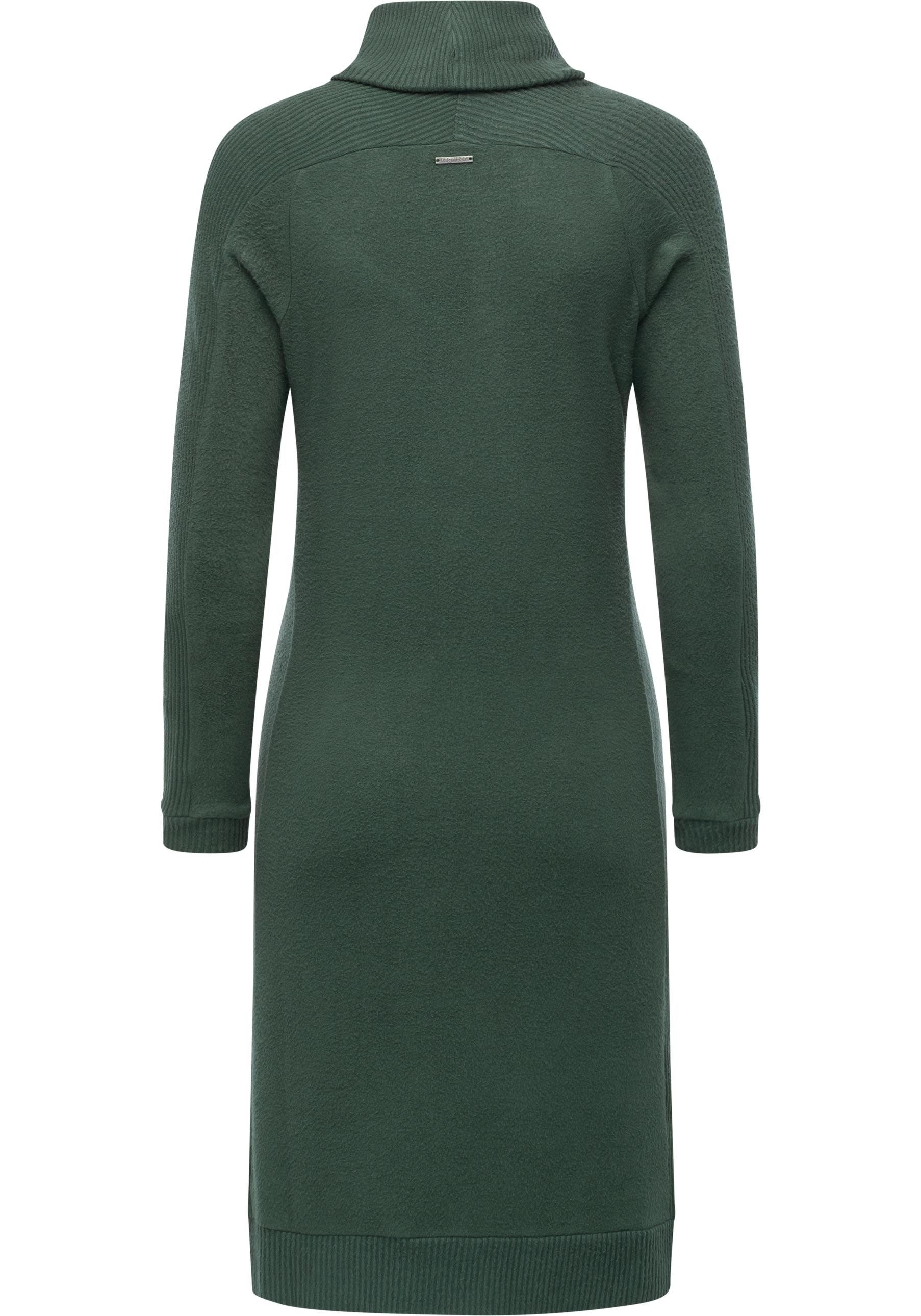 Ragwear Jerseykleid Peona Modisches Damen Pulloverkleid mit Rollkragen