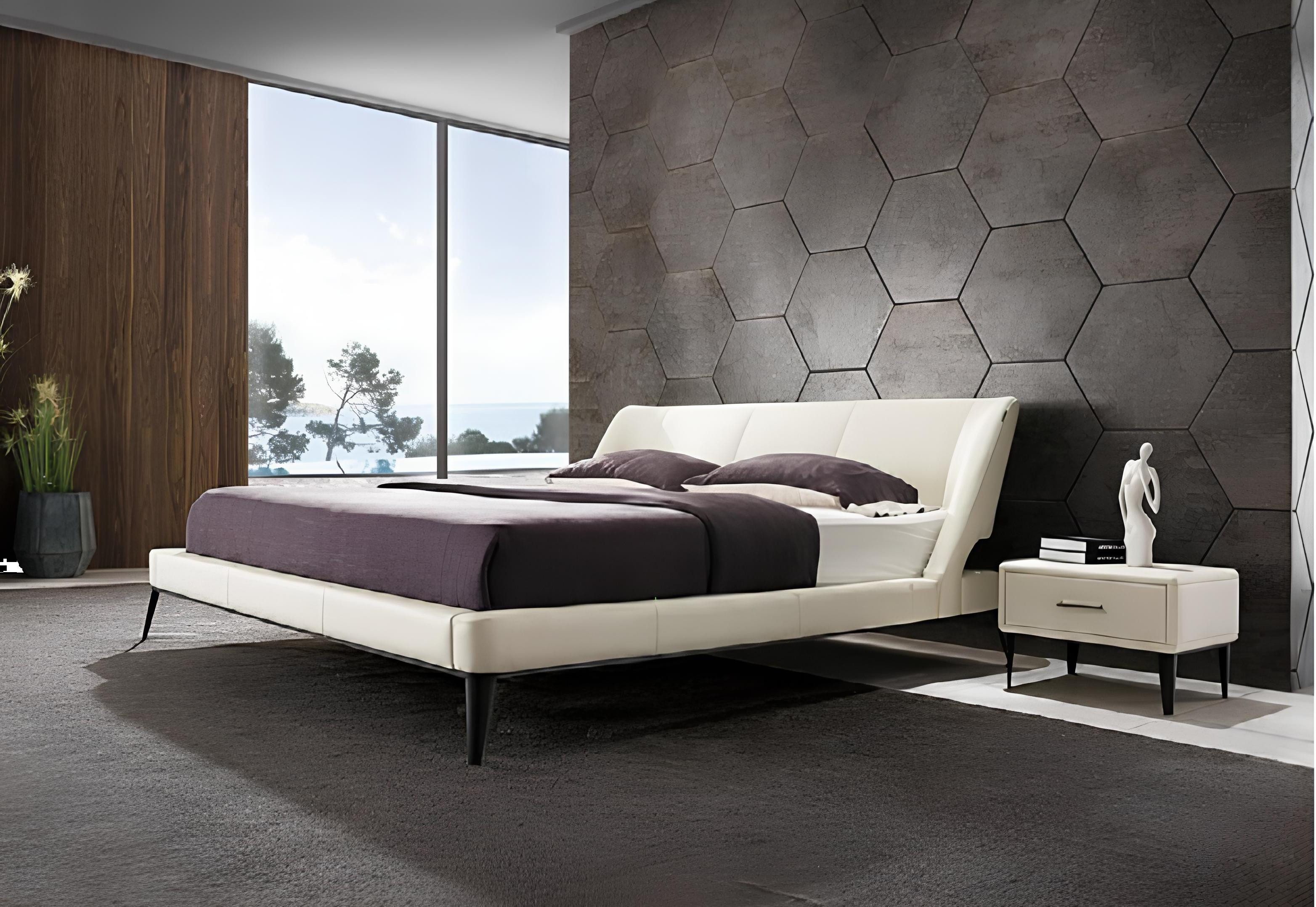 Xlmoebel Bett Hochwertiges Holzbett mit Design, exklusives Möbelstück Doppelbett Neu (Bett), Hergestellt in Europa