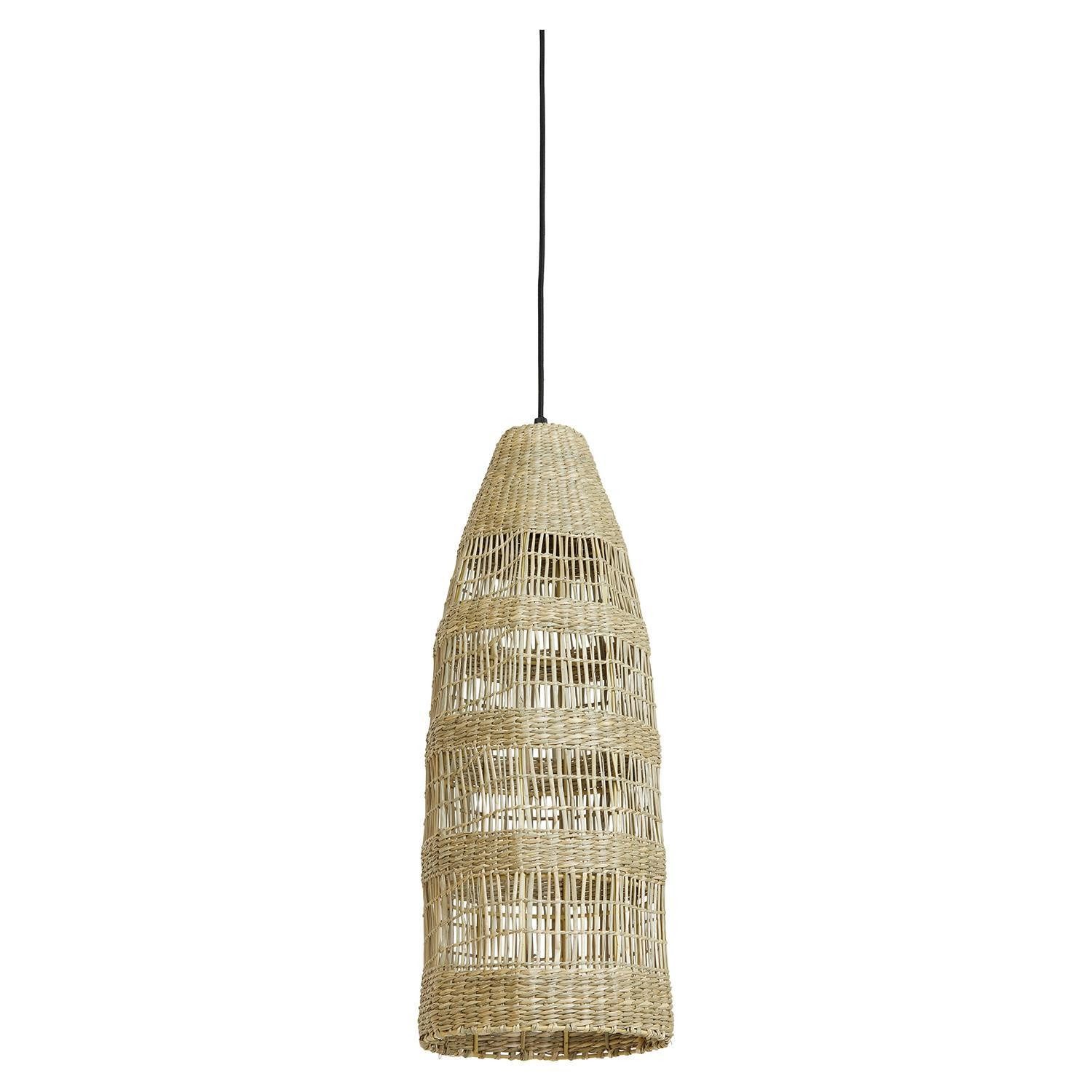 Light & Living Pendelleuchte LATIKA, Beige, Seegras, E27, Ø 20 x H 42 cm, ohne Leuchtmittel