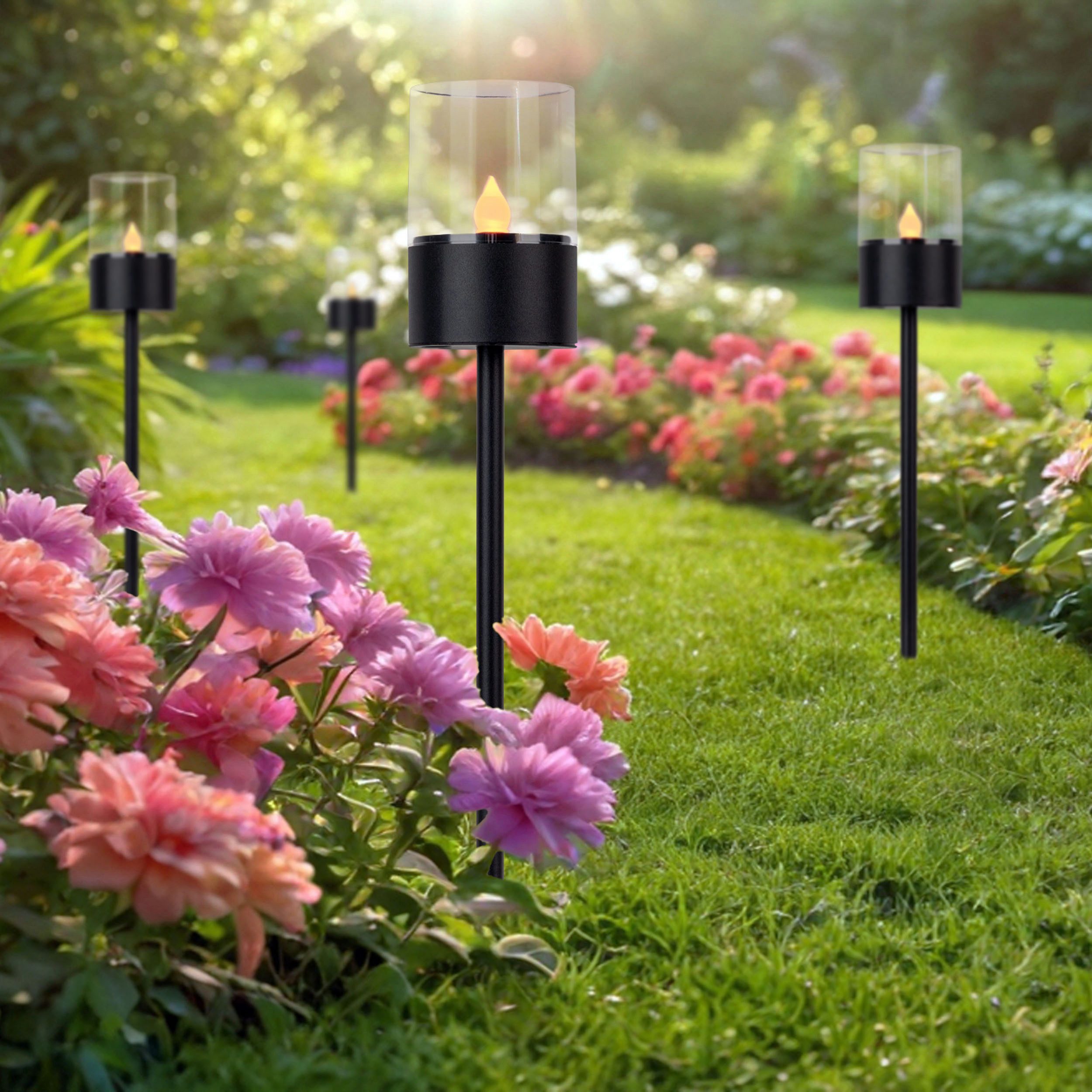 my home LED Solarleuchte Lufy, Tageslichtsensor, LED fest integriert, Warmw günstig online kaufen