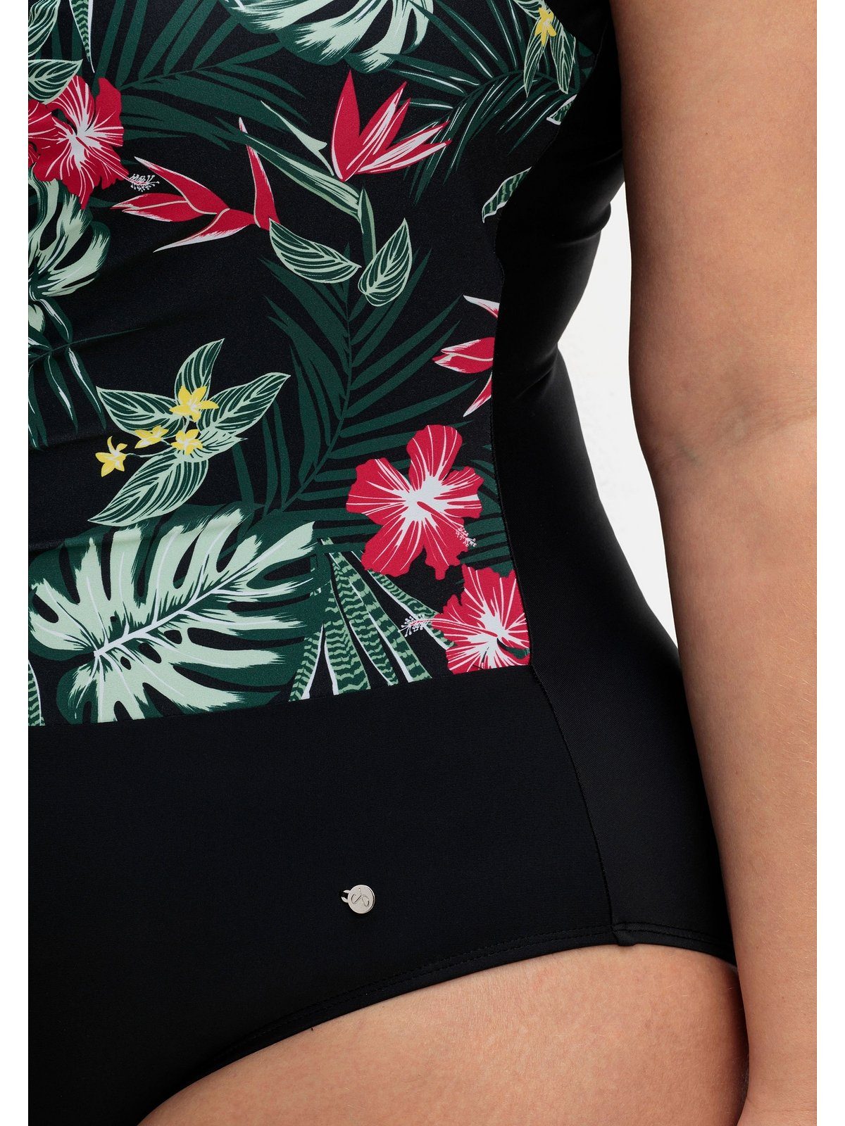 Sheego Badeanzug Große Größen mit Rüschen und Softcups