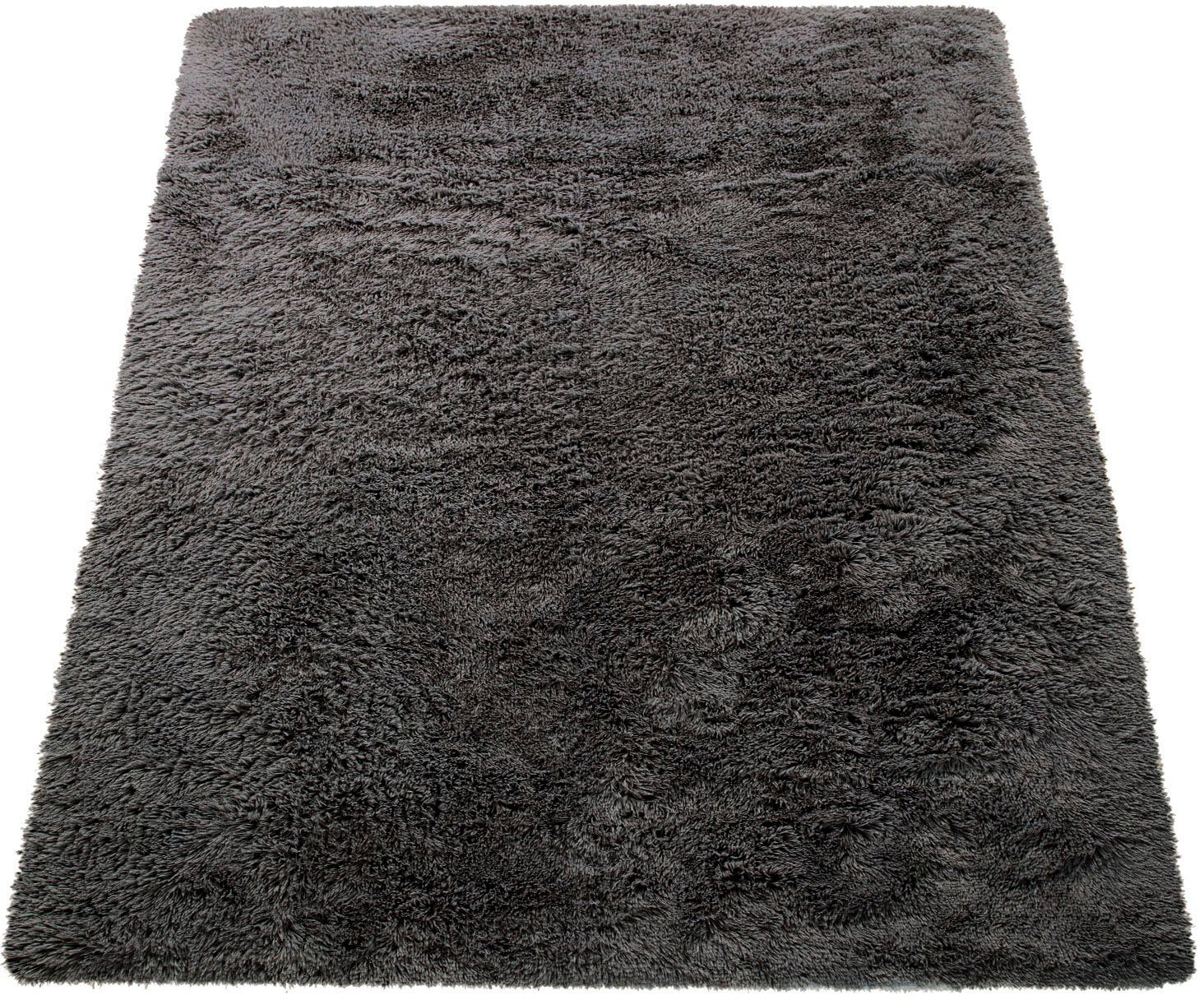 Paco Home Hochflor-Teppich Silky 591, rechteckig, Höhe: 37 mm, Uni-Farben, besonders weich und kuschelig, Wohnzimmer – Bild 2 von 5