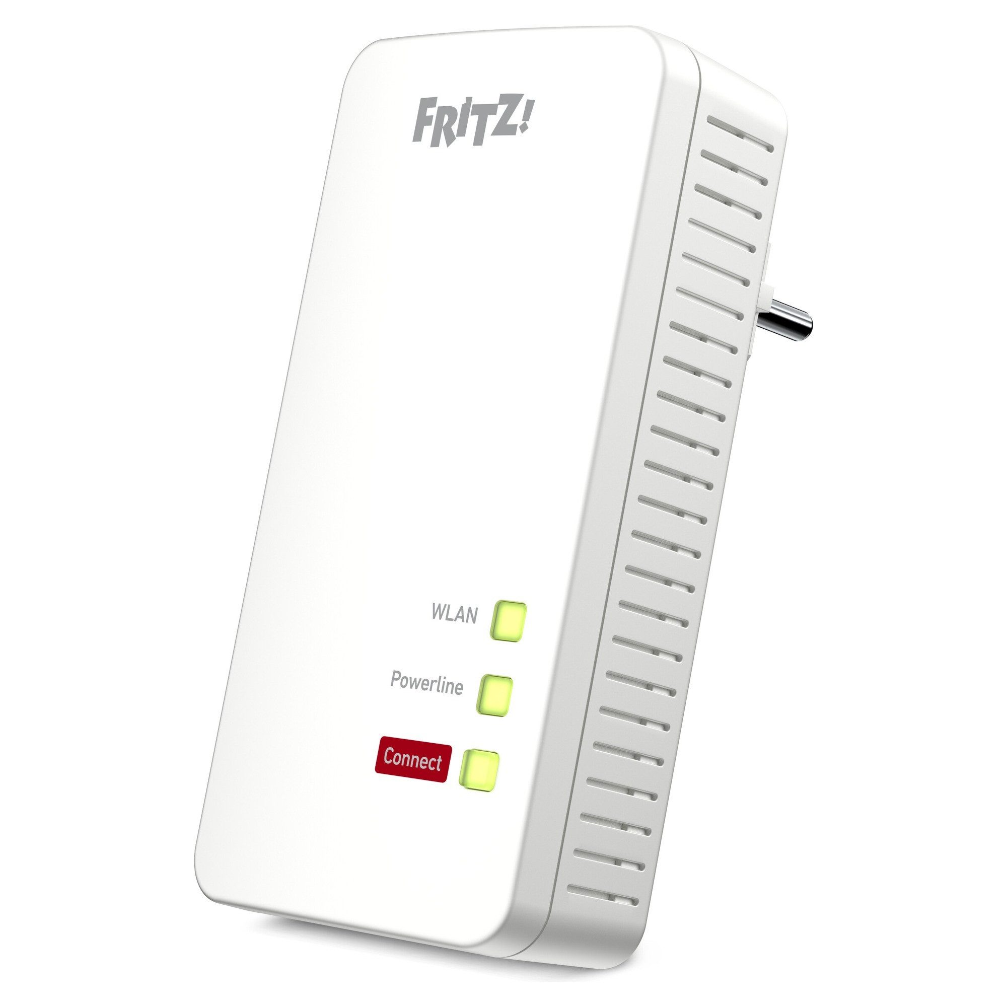 Fritz! FRITZ!Powerline 1260 Reichweitenverstärker, Powerline 1.200 MBit/s, Wi-Fi 5 Mesh bis 1.266 MBit/s, Gigabit-LAN