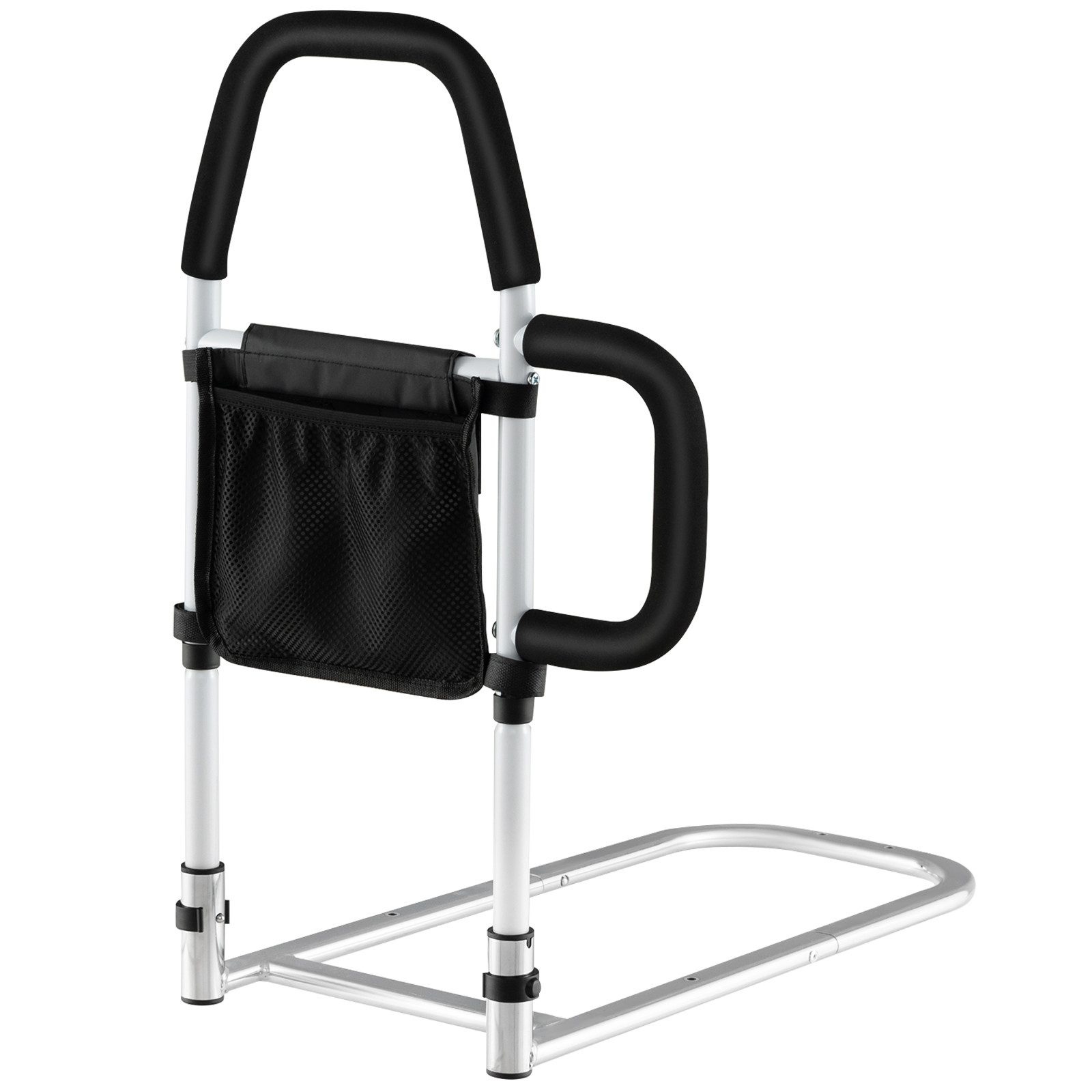 COSTWAY Bett - Aufstehhilfe, belastbar bis 136 kg, 2 Handlauf Befestigungsgurt