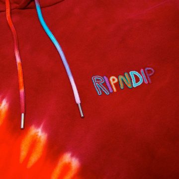 RIPNDIP Kapuzenpullover OG Prisma Embroidered - red/tie dye