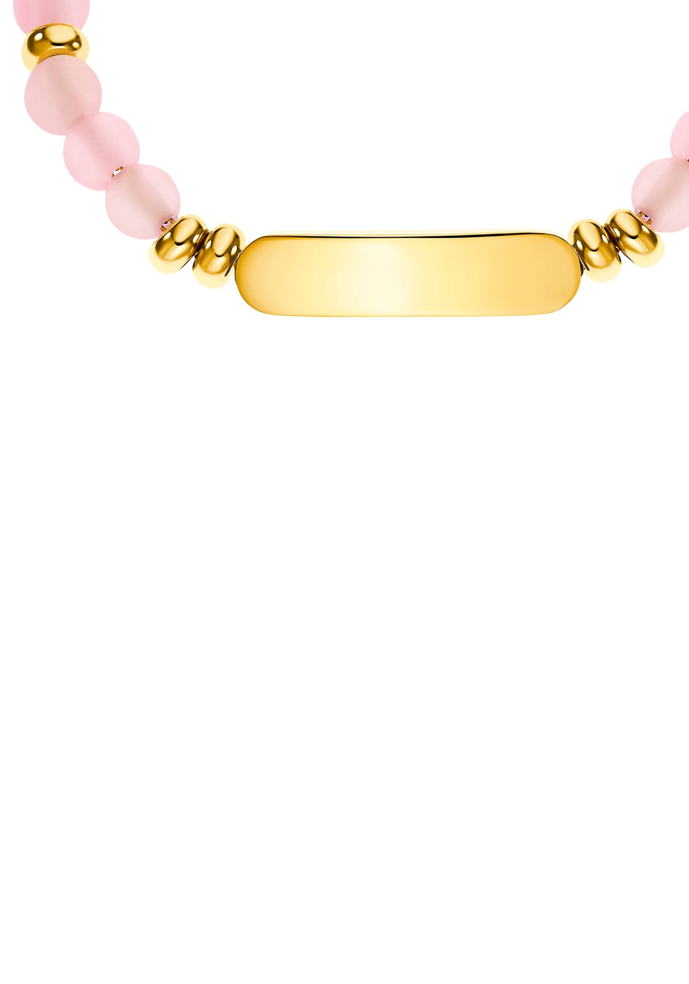 gelbgoldfarben-rosa 2033366, Prinzessin Achat Armband mit Lillifee 2033368, Quarz,