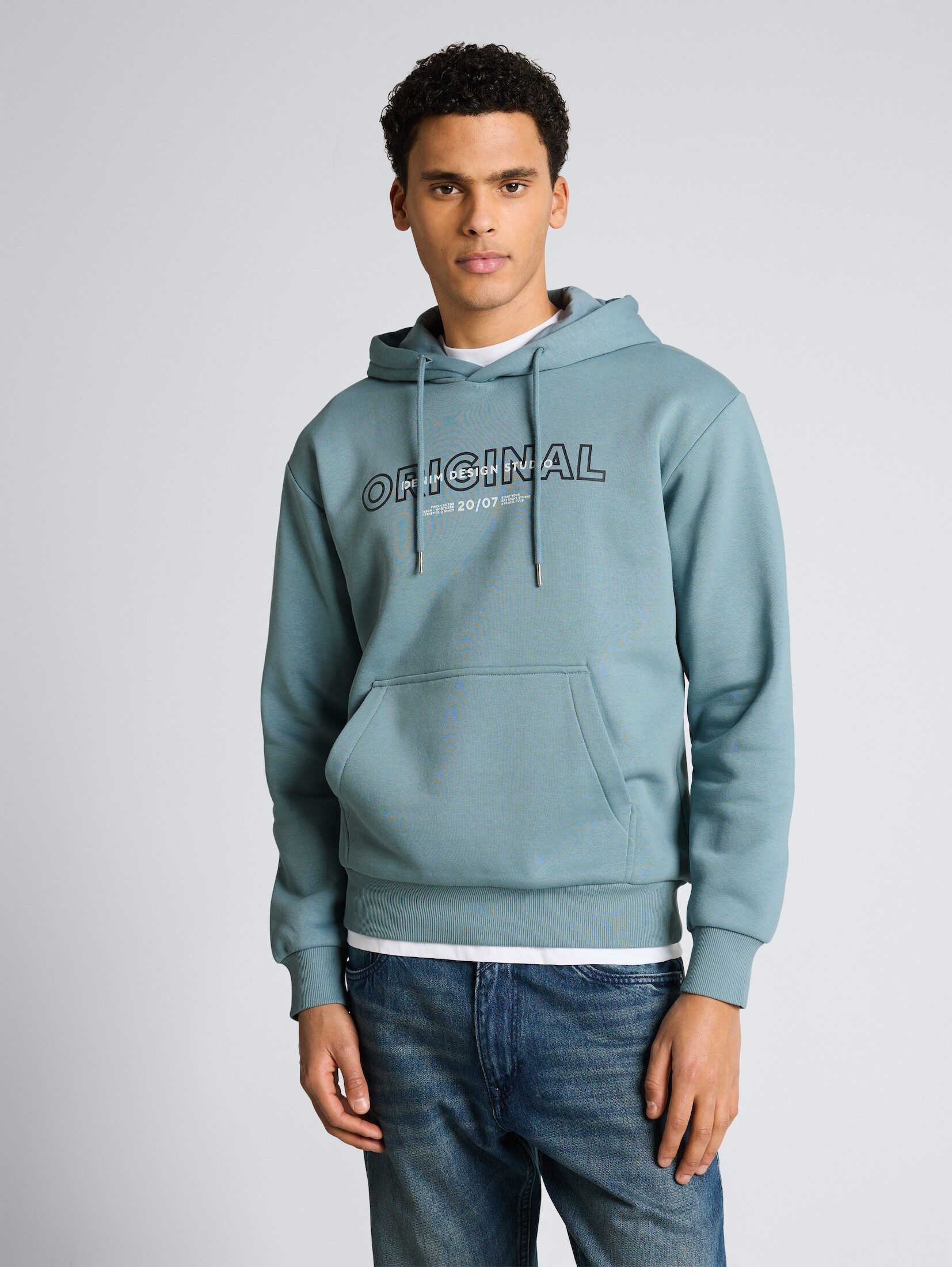 TOM TAILOR Denim Sweatshirt Strick & Sweatshirts Hoodie Sweatshirt mit Print