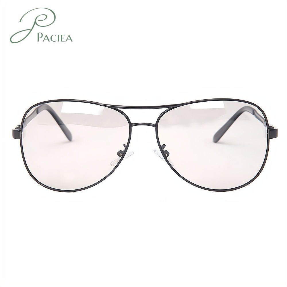 PACIEA Brille Anti-Blaulicht wechselnde Gläser schwarz Empfindliche Farbe