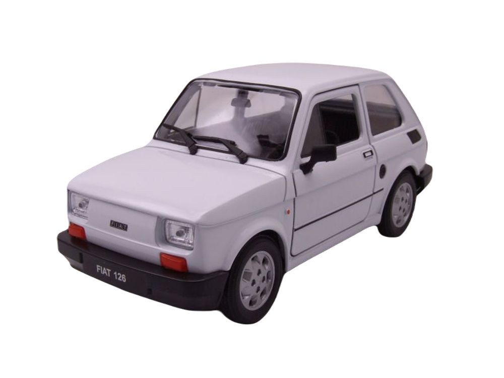 Modellauto Fiat 126 1977 weiß