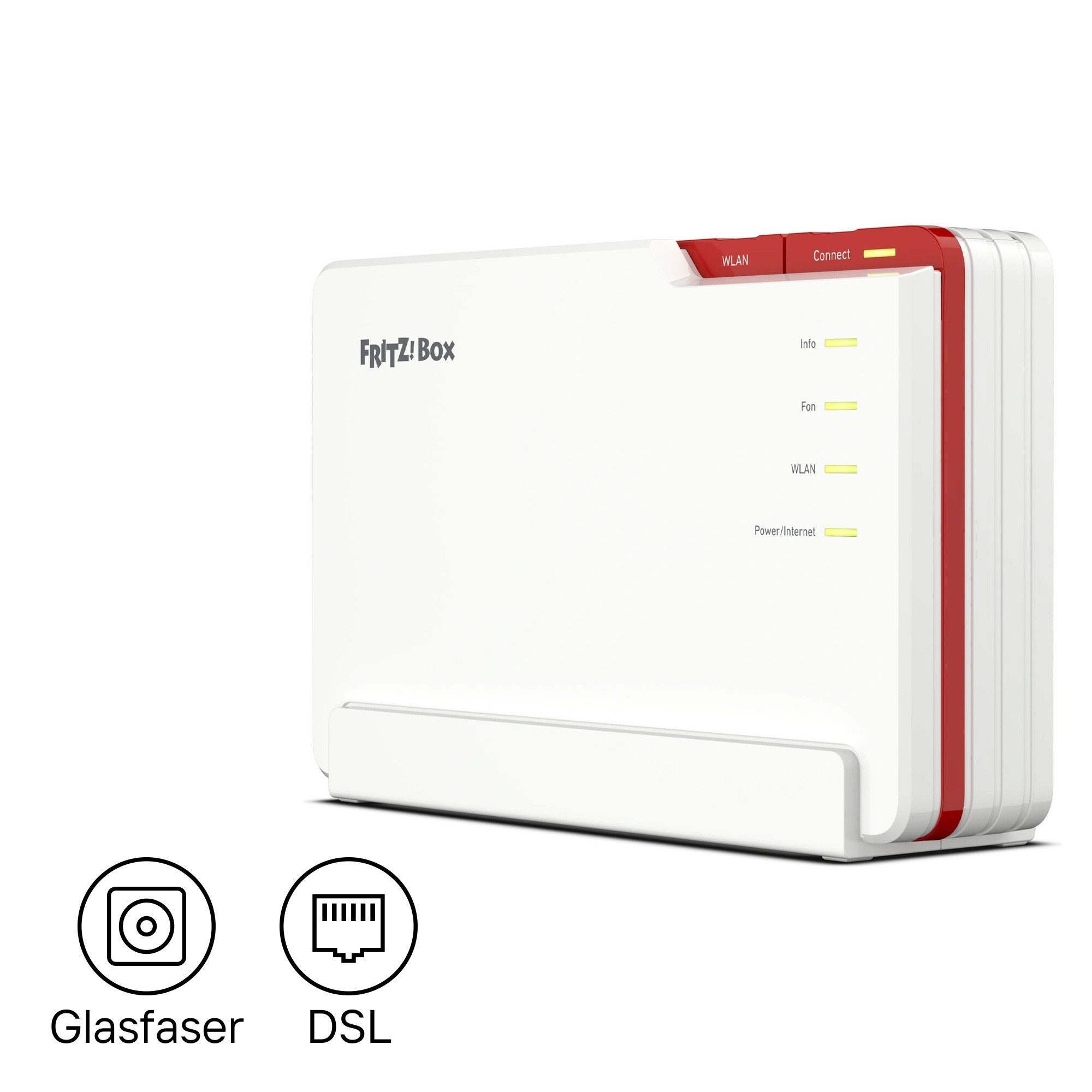 Fritz! FRITZ!Box 5690 Pro DSL-Router, Wi-Fi 7 Tri-Band 18.460 MBit/s, DSL + Glasfaser, Zigbee, DECT-Basis