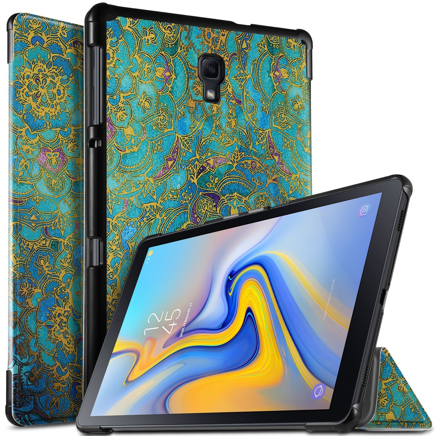IVSO Tablet-Hülle für Samsung Galaxy Tab A SM-T590/SM-T595 10.5 Zoll 2018  26,7 cm (10,5 Zoll), Slim Schutzhülle mit Auto Aufwachen/Schlaf Funktion  Perfekt Geeignet Case