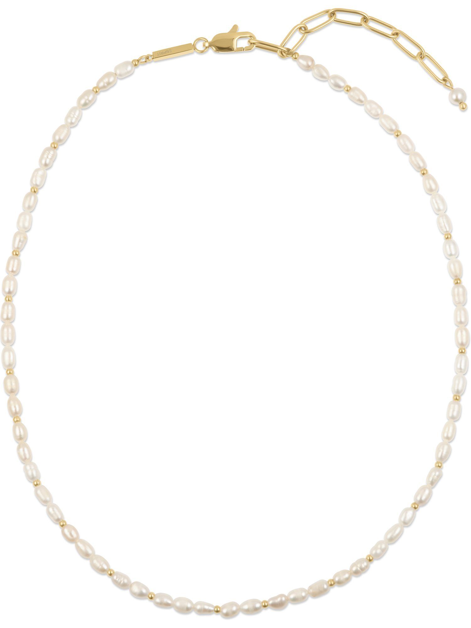 Esprit Edelstahlkette ESPRIT Damen-Kette Edelstahl Süßwasserperle günstig online kaufen