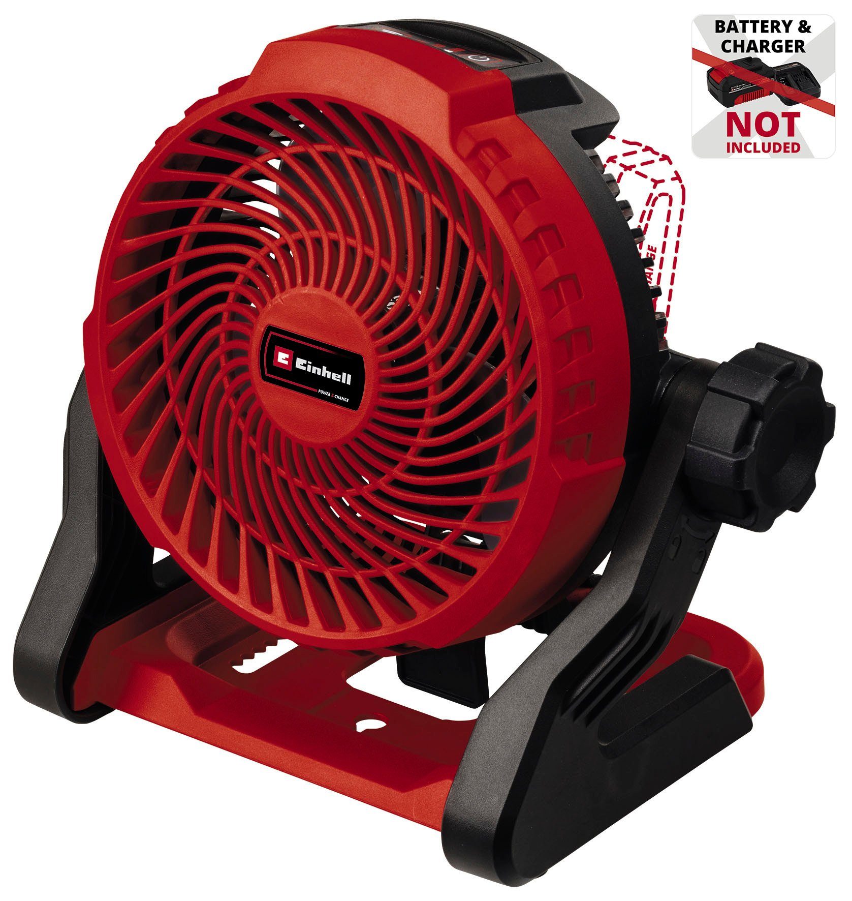 Einhell Standventilator Power X-Change Akku-Ventilator GE-CF 18/2200 Li, Lieferung ohne Akku und Ladegerät