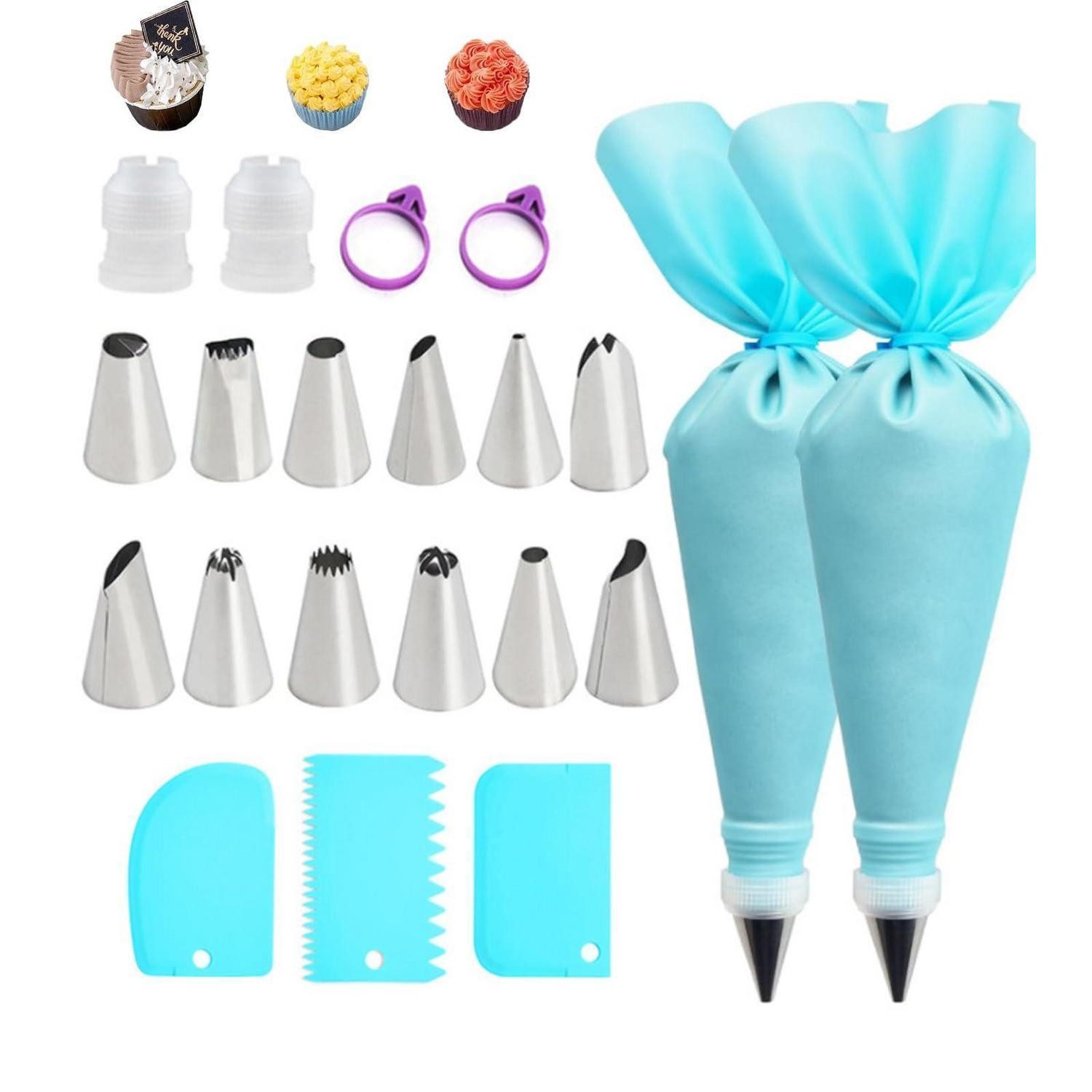 LuxusKollektion Spritzbeutel Spritzbeutel Set 21-teilig mit Tüllen & Schaber