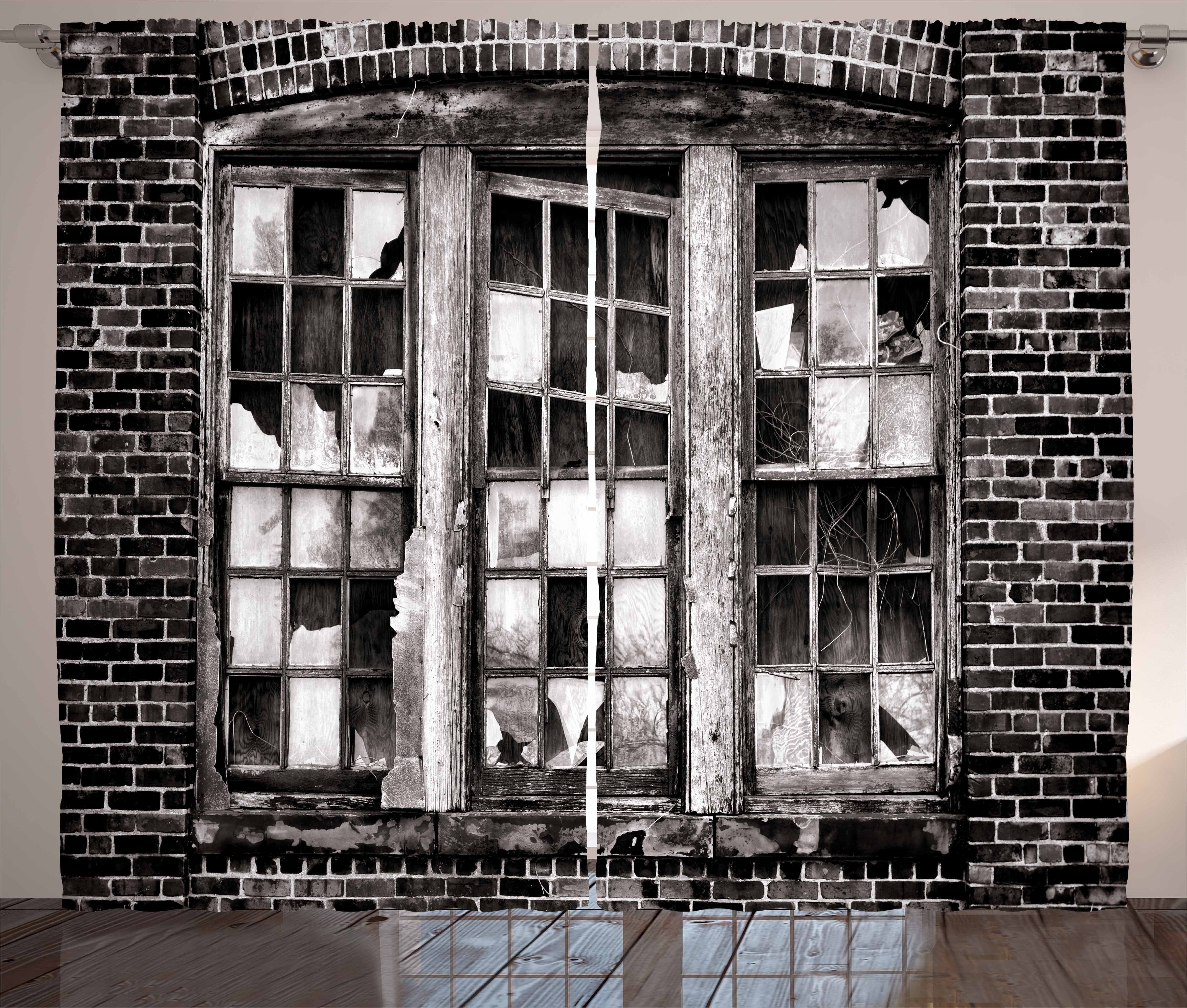 Kräuselband Haken, Vorhang Fenster Schlafzimmer Gardine Zerbrochenes mit und Abakuhaus, industriell Schlaufen