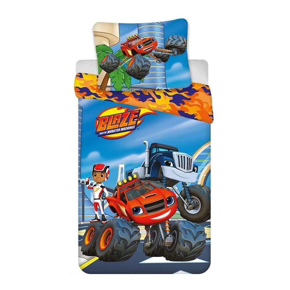 Blaze Babybettwäsche Baby-Bettwäsche Blaze, Blau, 100% Baumwolle