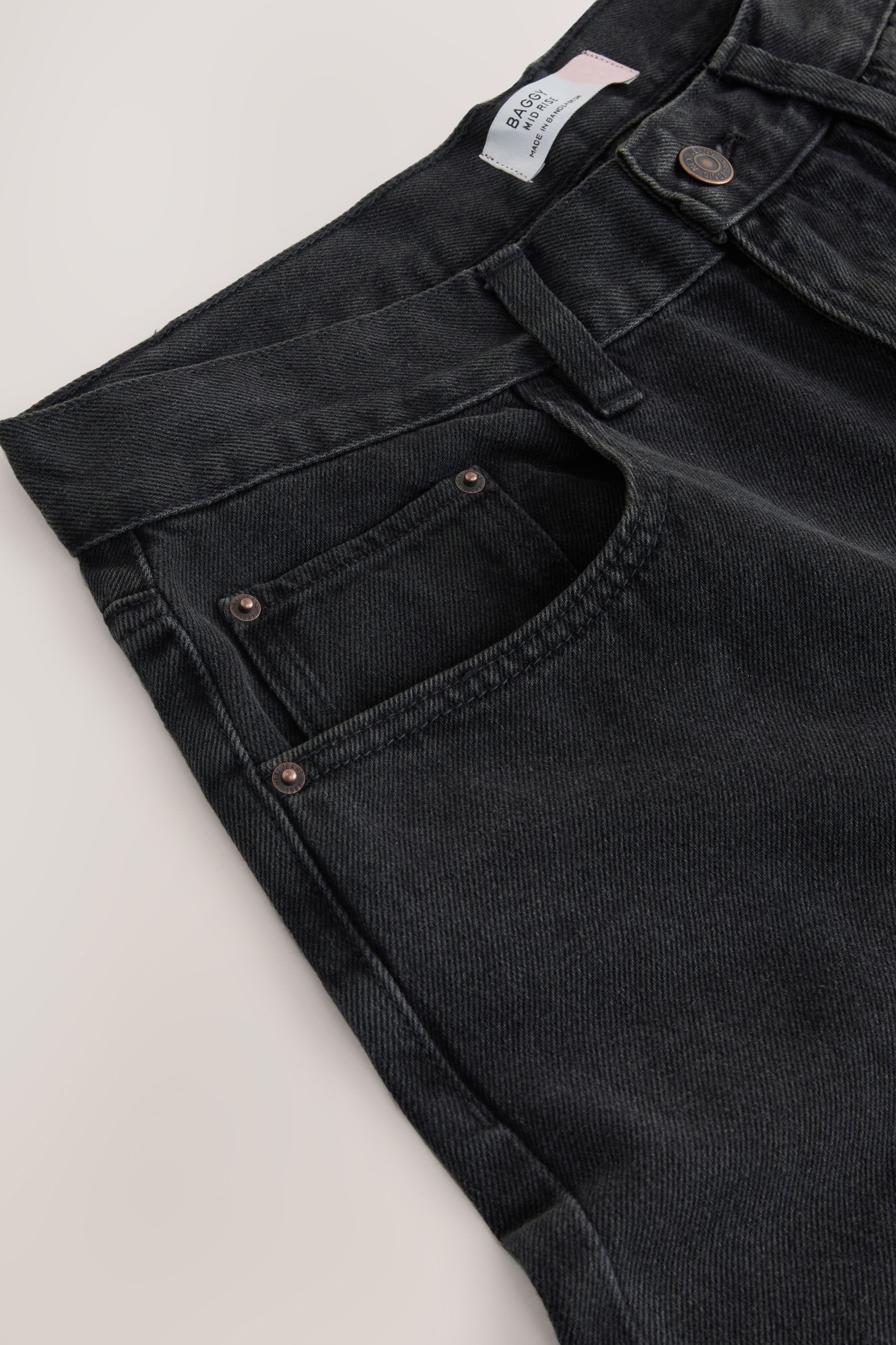 Next Weite Jeans Jeans mit mittelhohem Bund und weitem Bein (1-tlg)