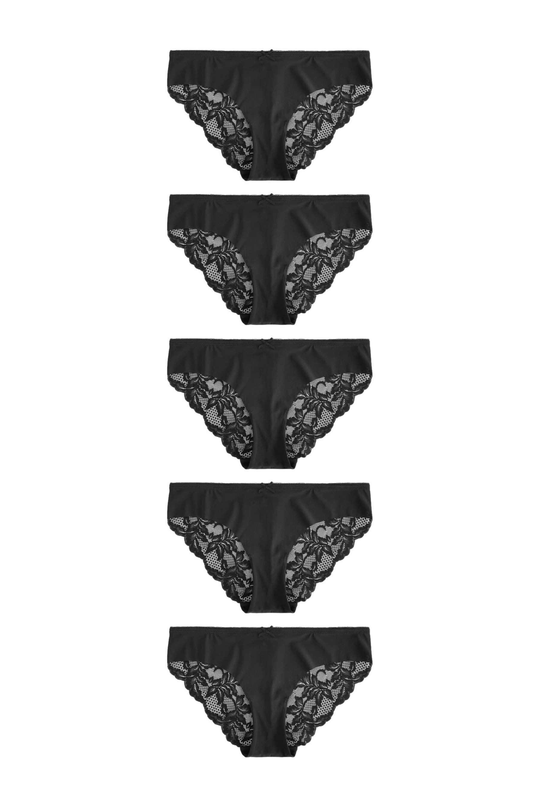 Slip Nahtlose Slips mit Spitzenrückseite, 5er-Pack
