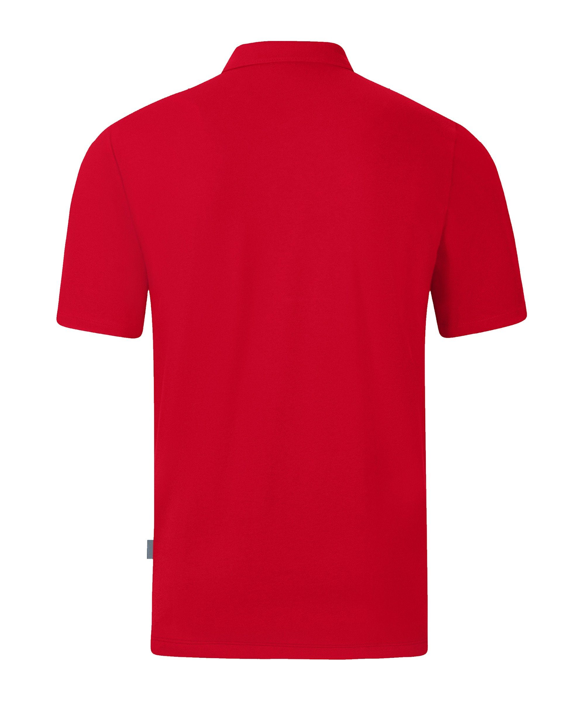 Jako T-Shirt Organic default Shirt rot Polo Stretch
