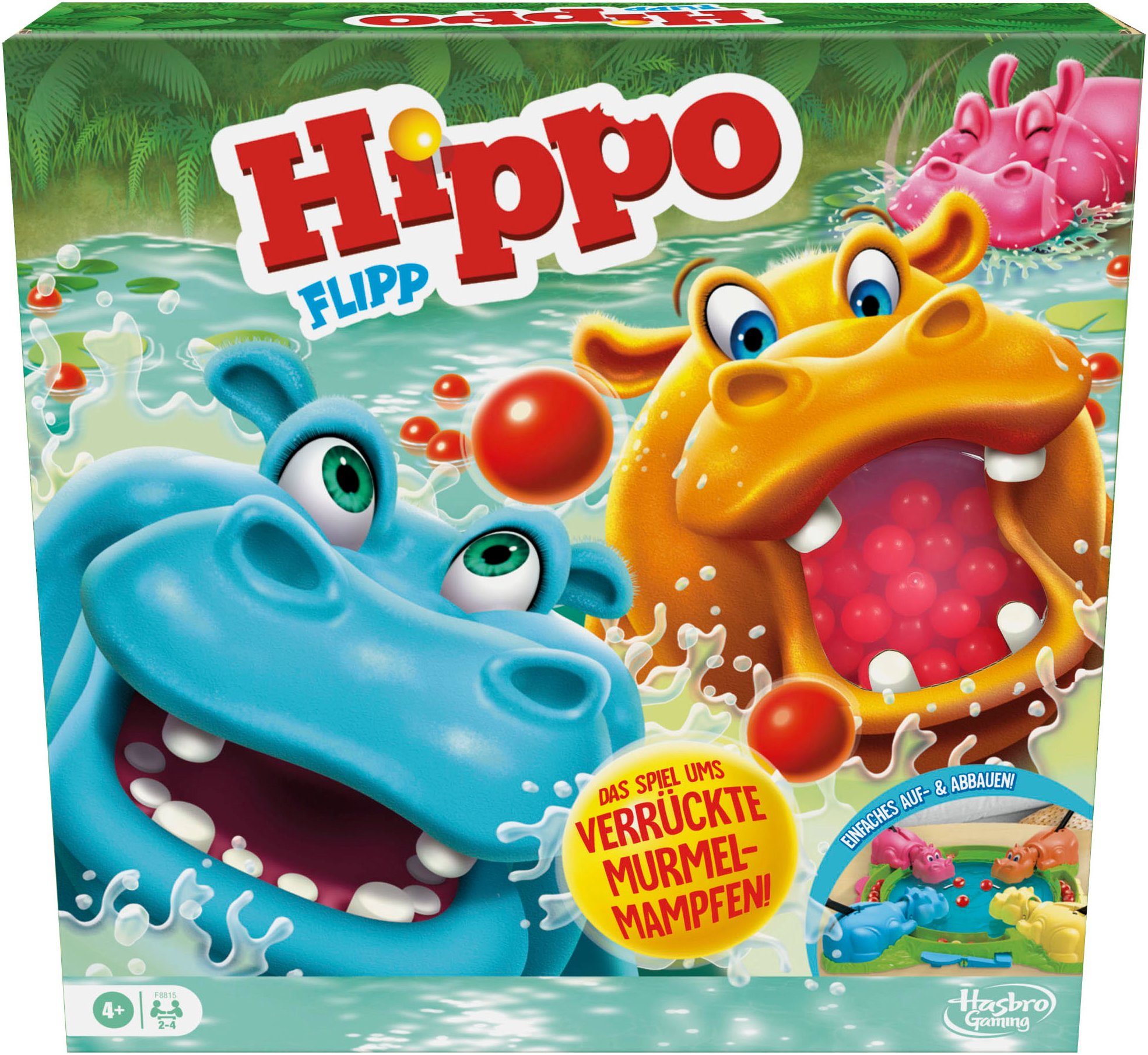 Hasbro Spiel, Familienspiel Hasbro Gaming, Hippo Flipp