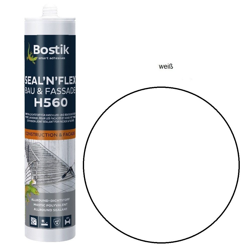 BOSTIK Dichtstoff H560 Seal N Flex Bau & Fassade SMP, gebrauchsfertig, Anschluß- und Bewegungsfugen im Innen- und Außenbereich