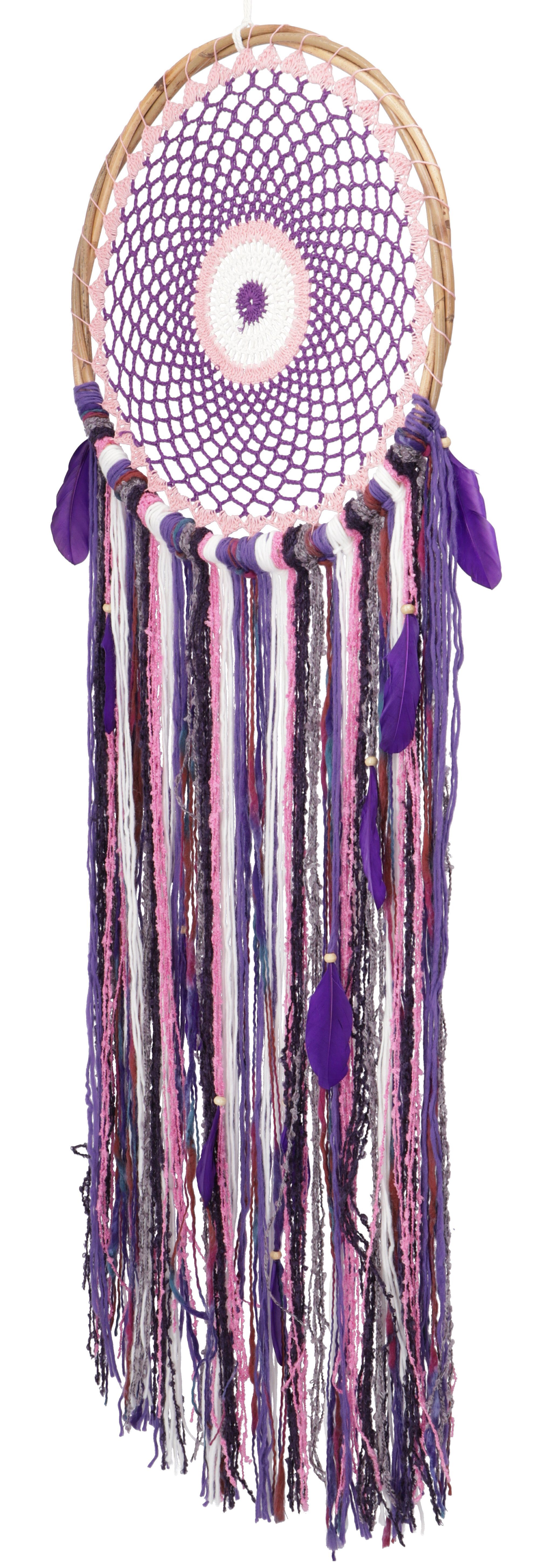 Guru-Shop Dekoobjekt Traumfänger - 38 cm violett