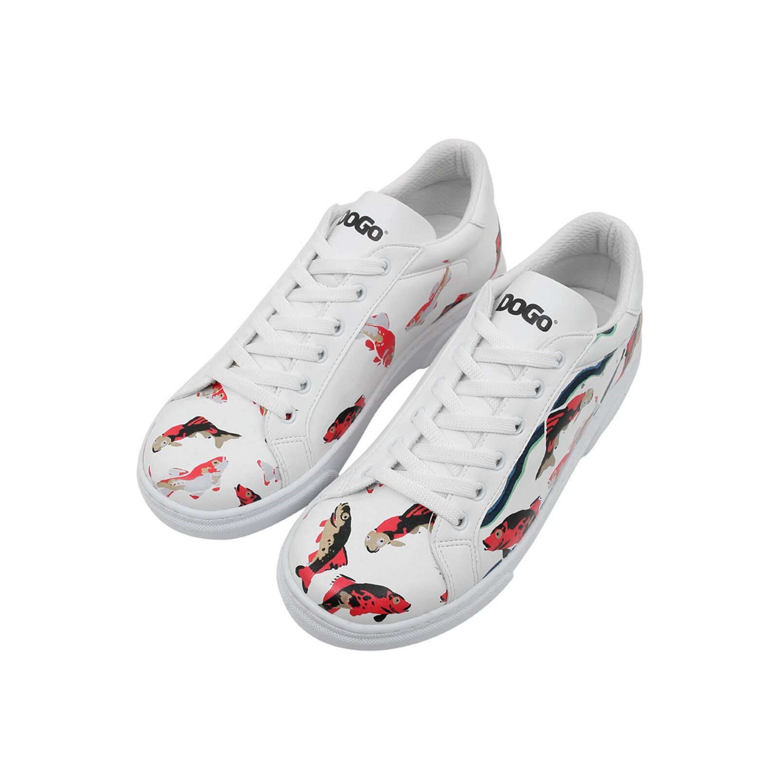 DOGO Ace Low-Top Sneaker Best Of Tweety And Sylvester Black Damen Sneaker Handgefertigt